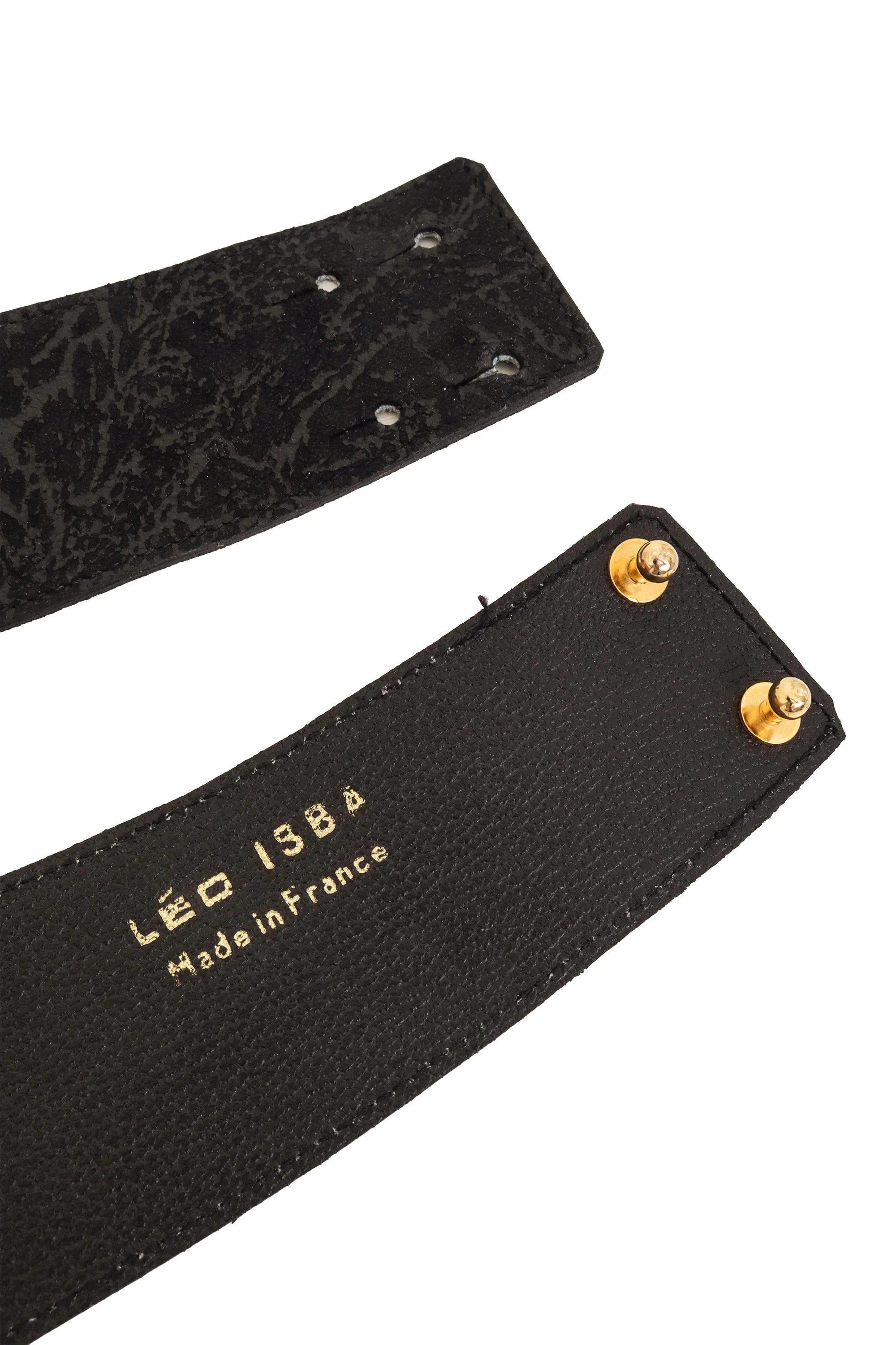 Textured Suede Crystal Wing Belt - Image 5