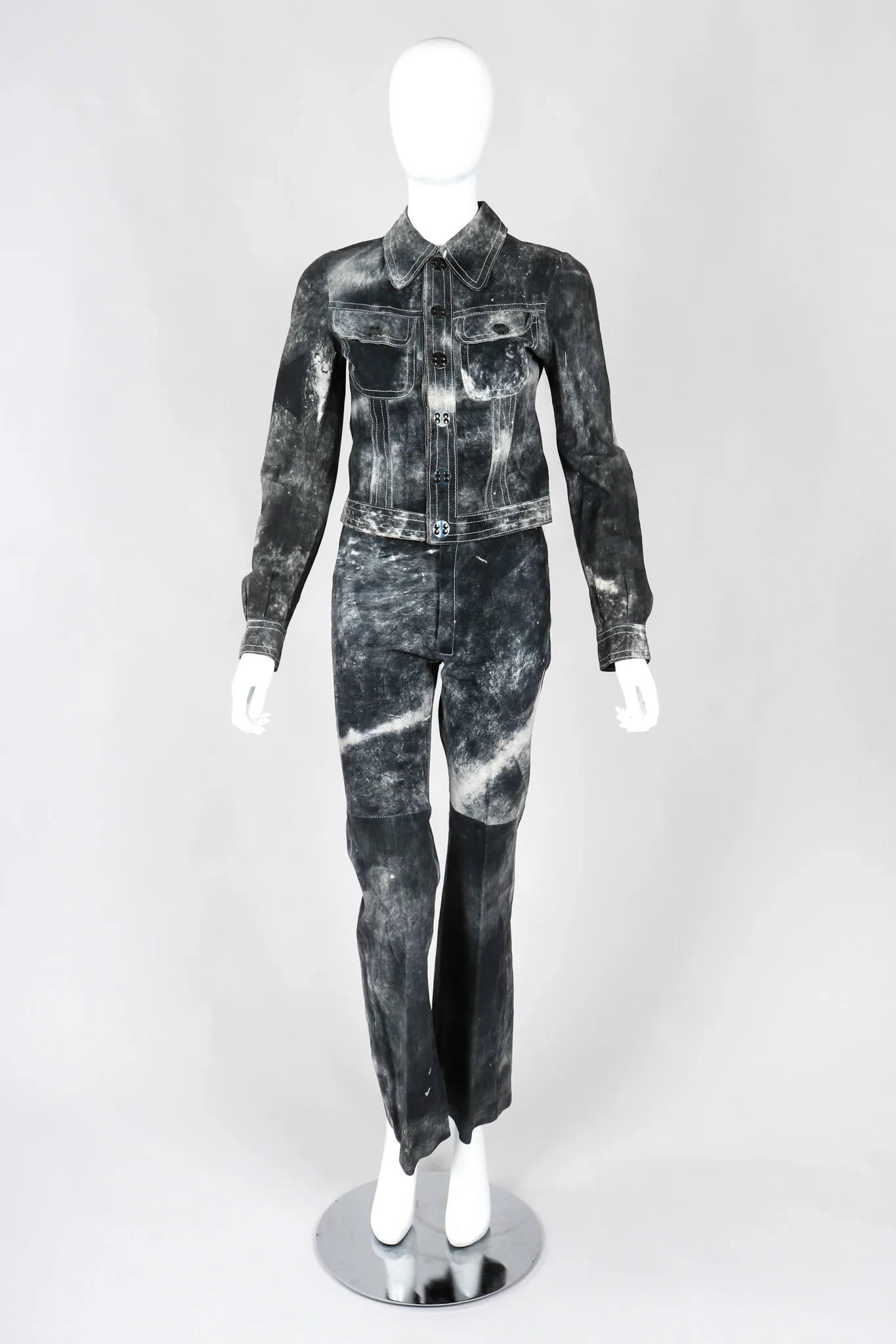 Tie-Dye Suede Jacket & Pants