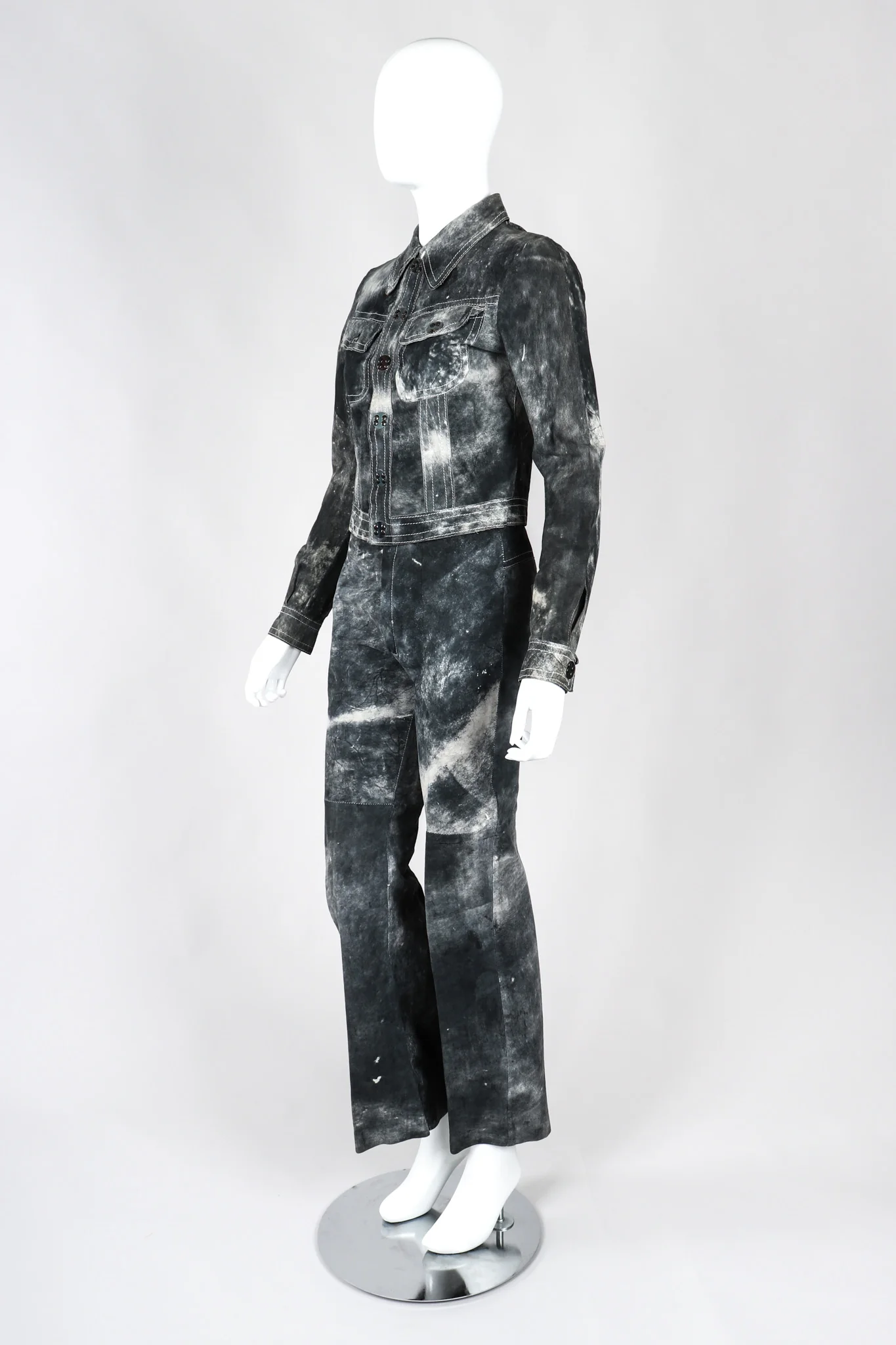 Tie-Dye Suede Jacket & Pants - Image 2