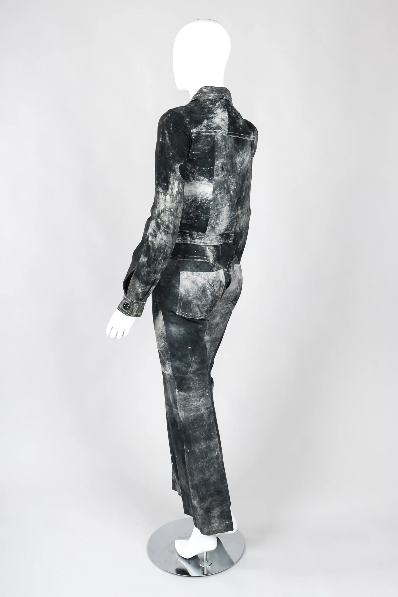 Tie-Dye Suede Jacket & Pants - Image 4