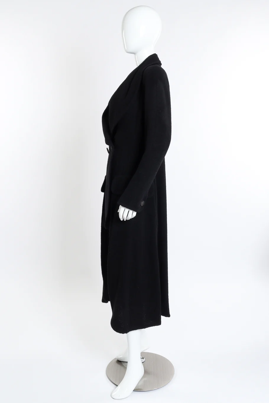 Tiered Bouclé Wool Coat - Image 3