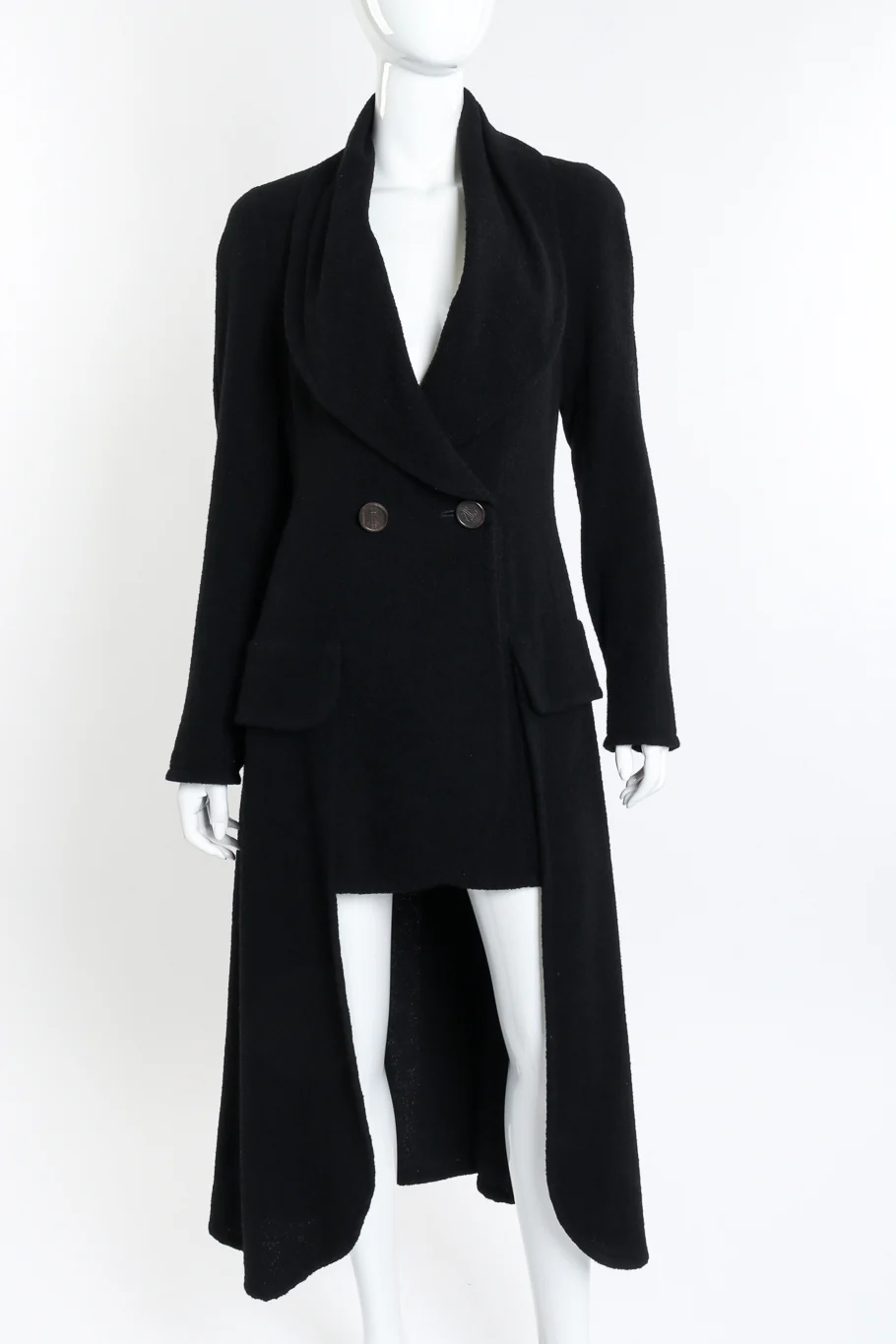 Tiered Bouclé Wool Coat - Image 5