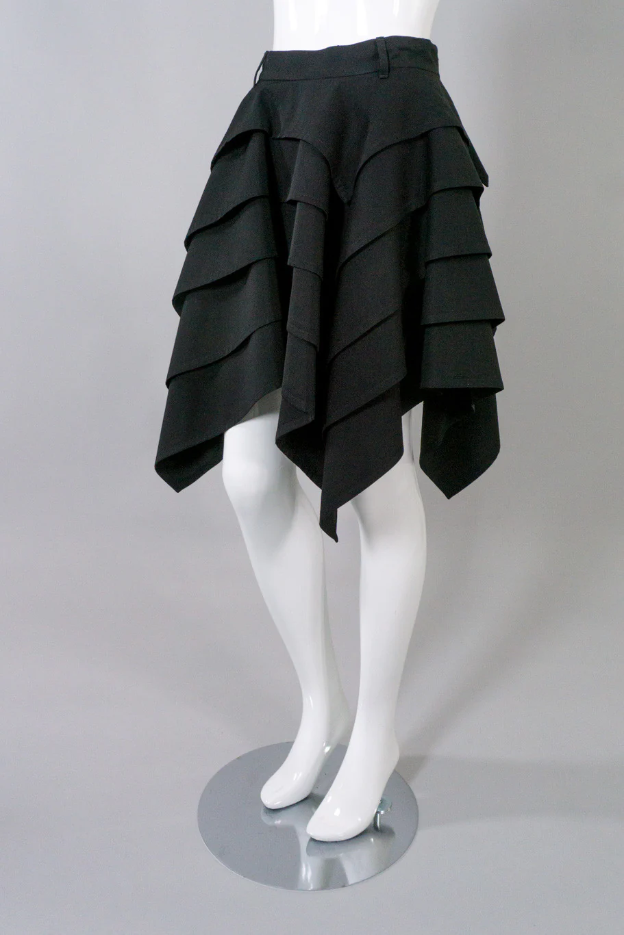 Tiered Handkerchief Hem Skirt - Image 3