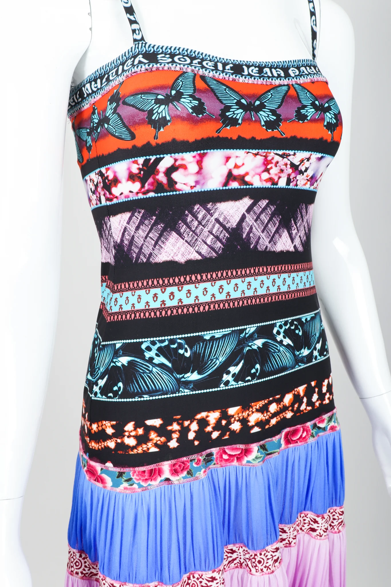 Soleil Stretch Tiered Butterfly Dress - Image 3