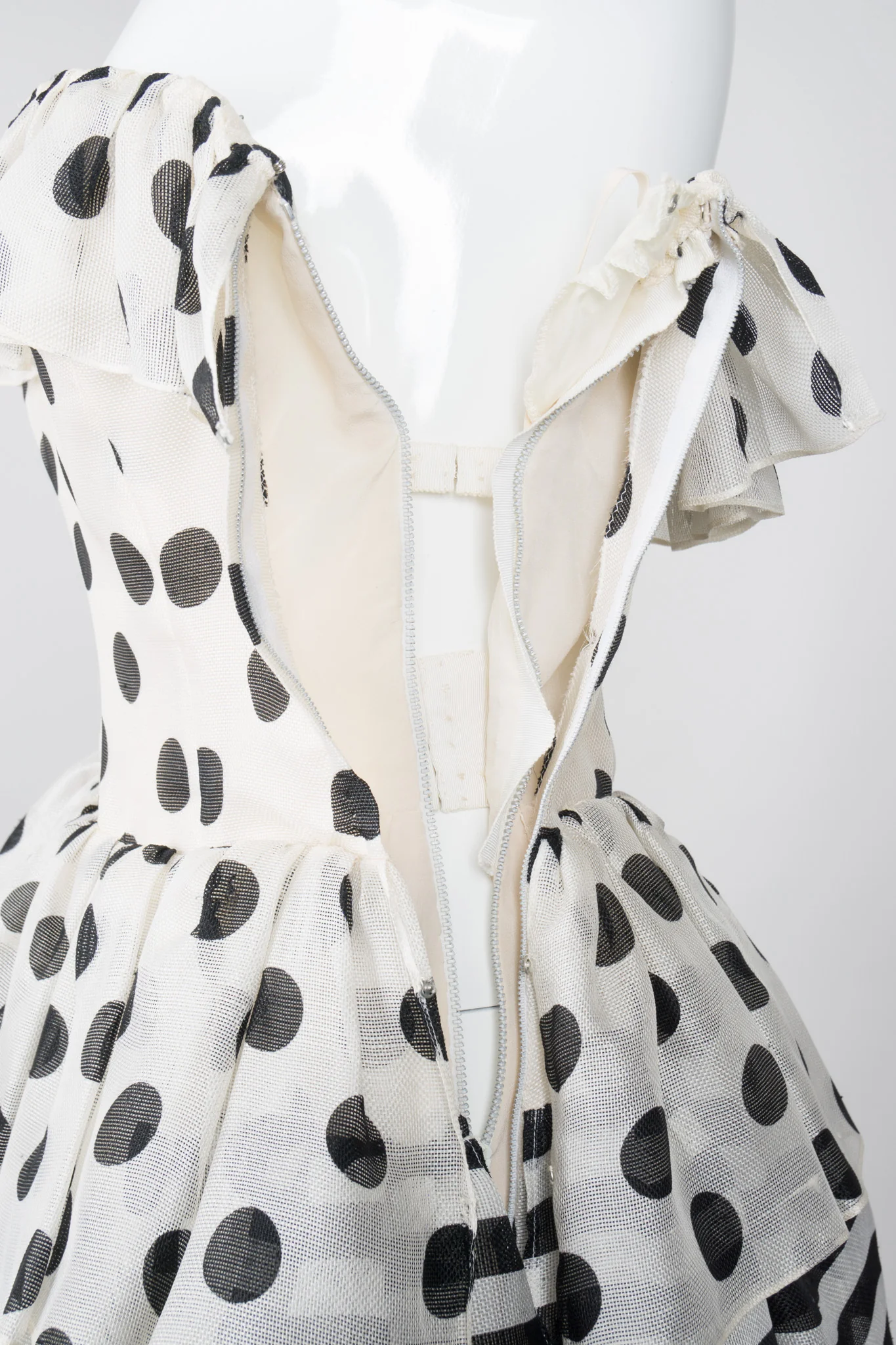 Tiered Polka Dot Peplum Gown - Image 14