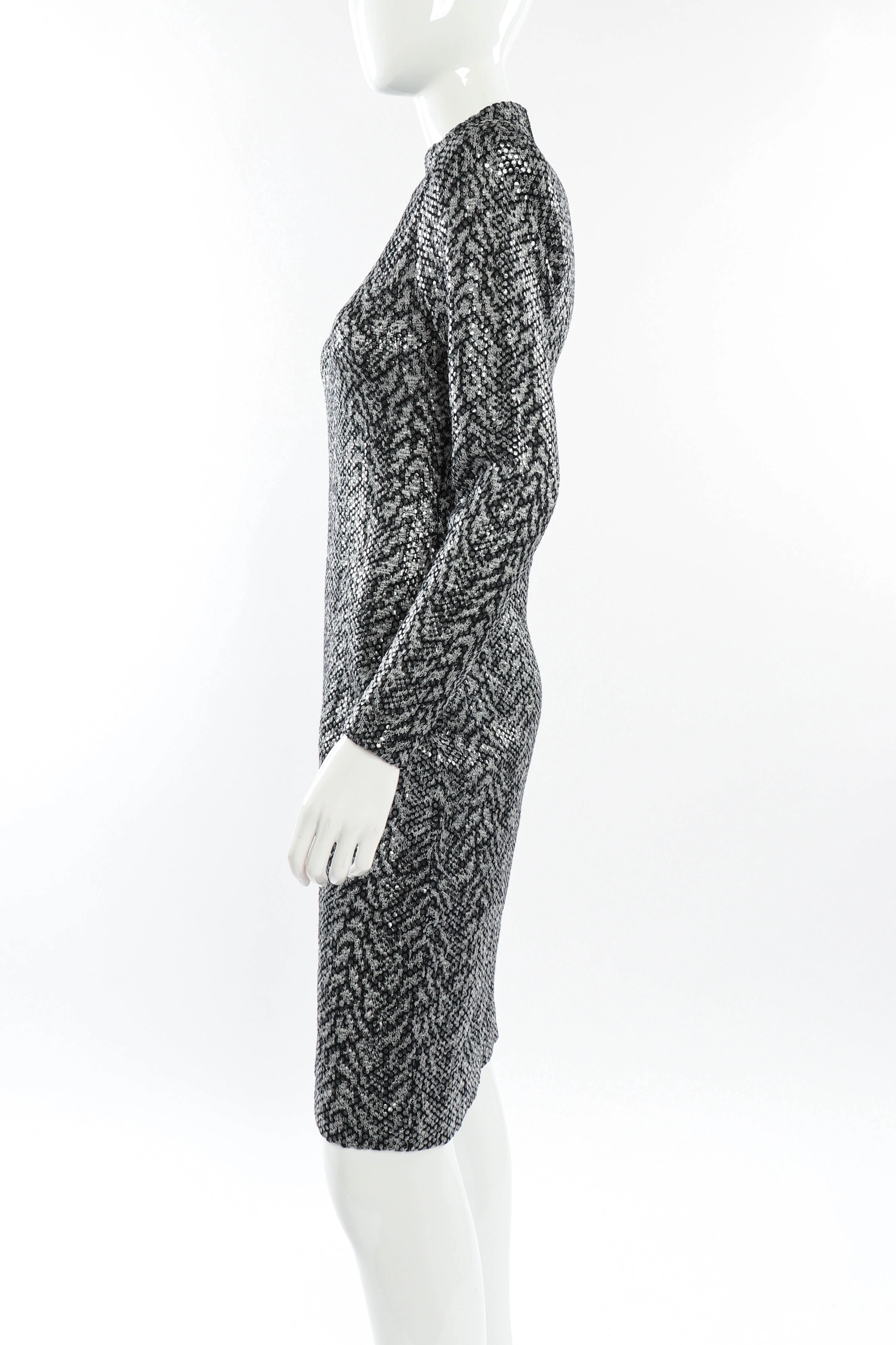 Tiger Print Paillette Dress - Image 3
