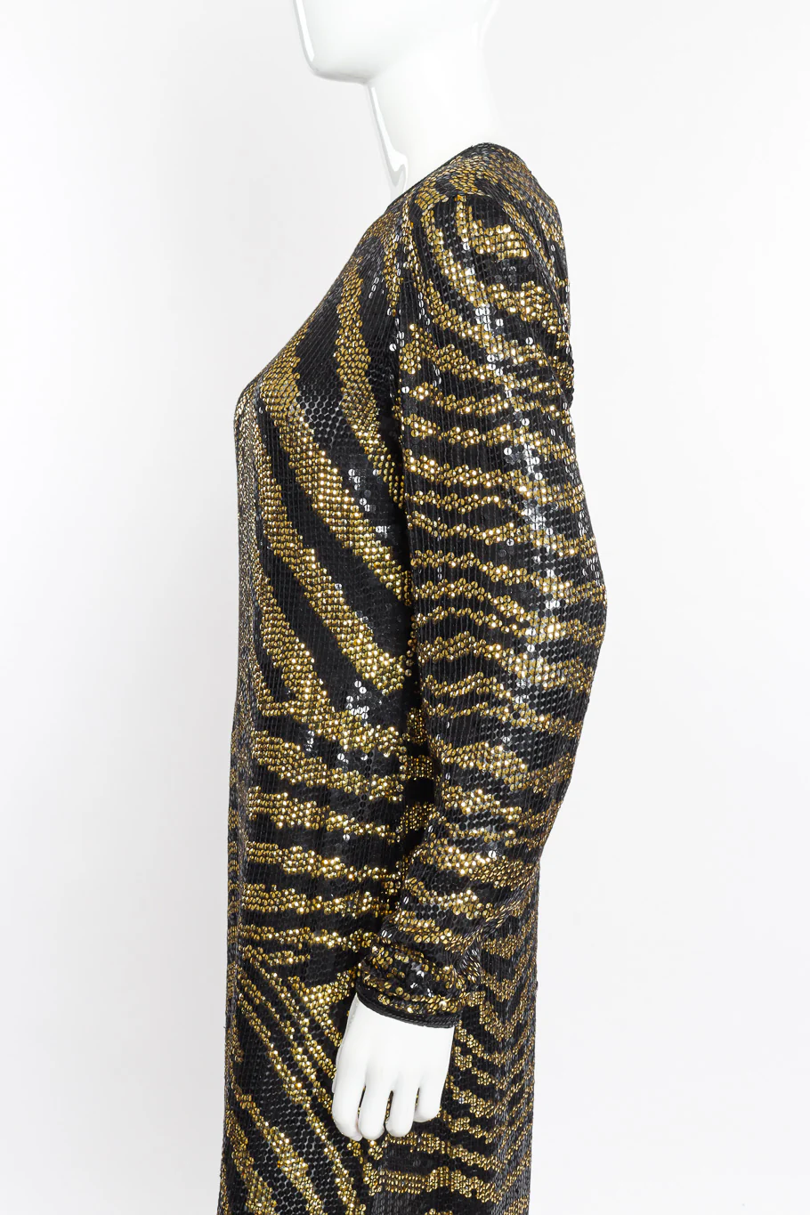 Tiger Sequin Sheath Gown - Image 6