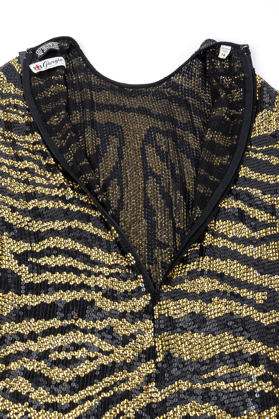 Tiger Sequin Sheath Gown - Image 8