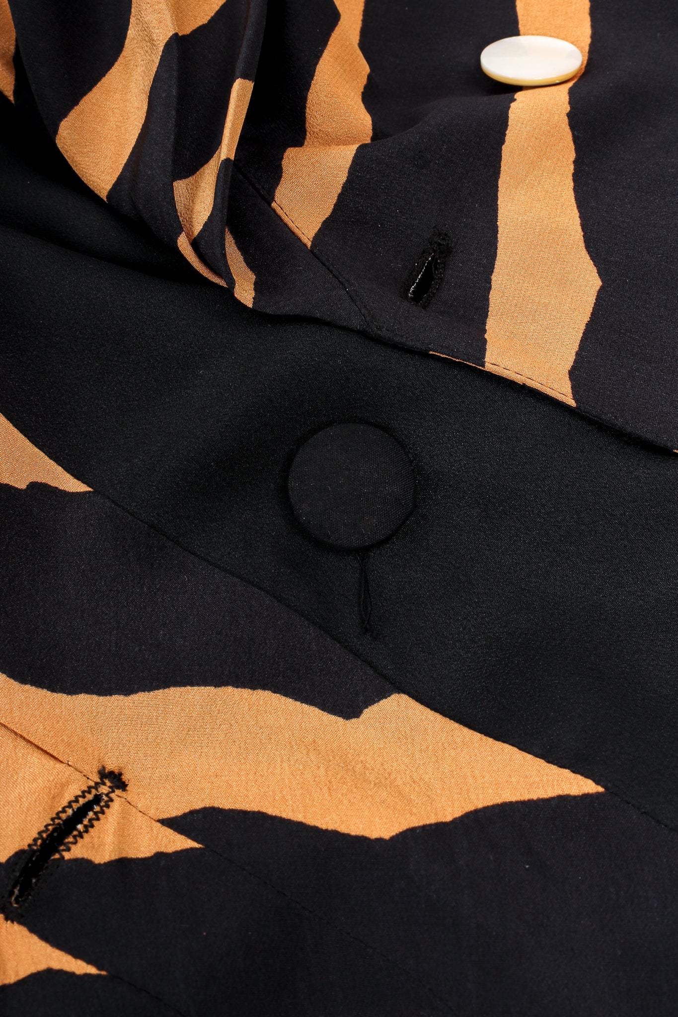 Tiger Stripe Silk Jacket & Pant Suit - Image 8