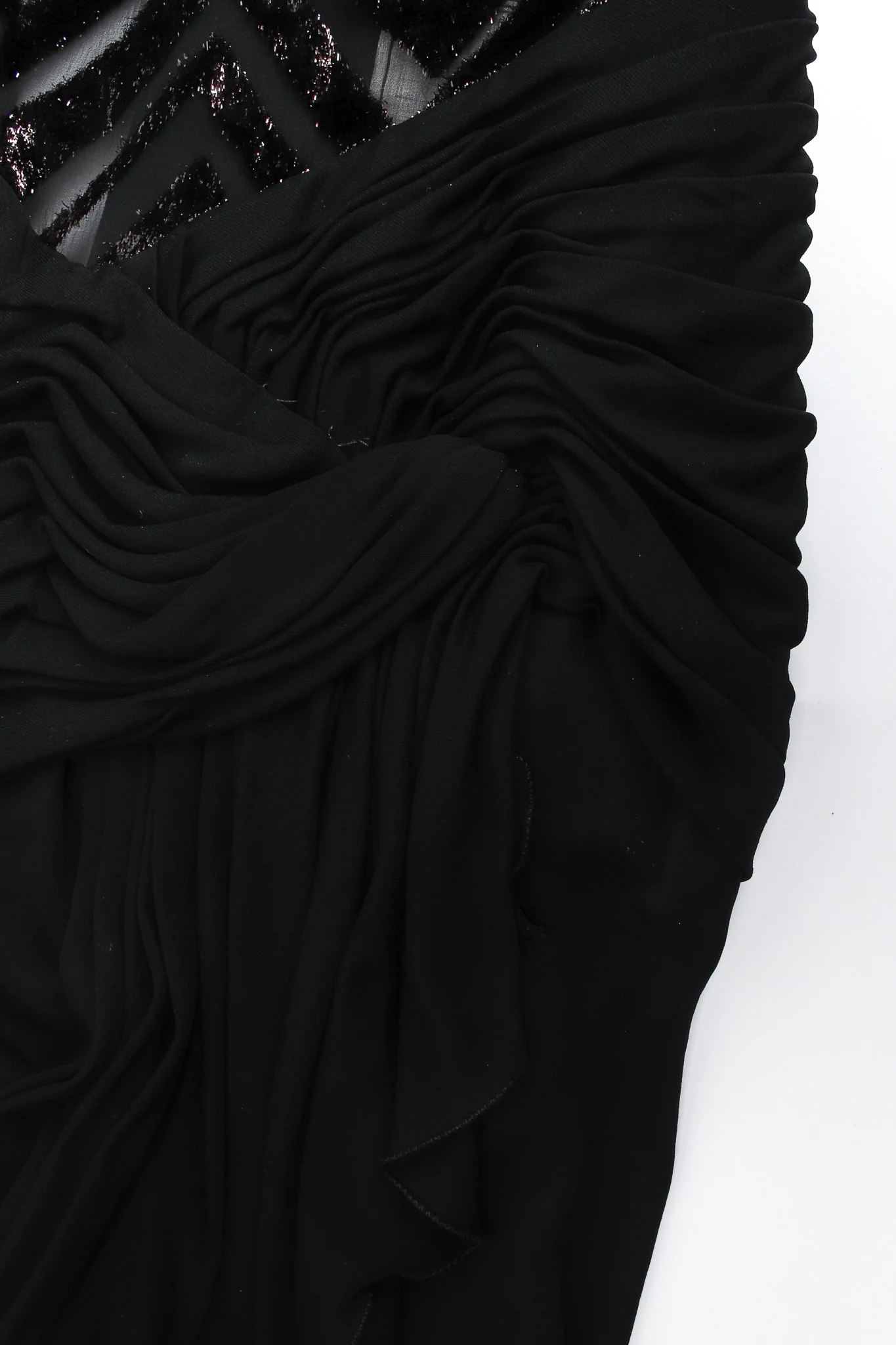 Tinsel Chevron Stripe Silk Dress - Image 7