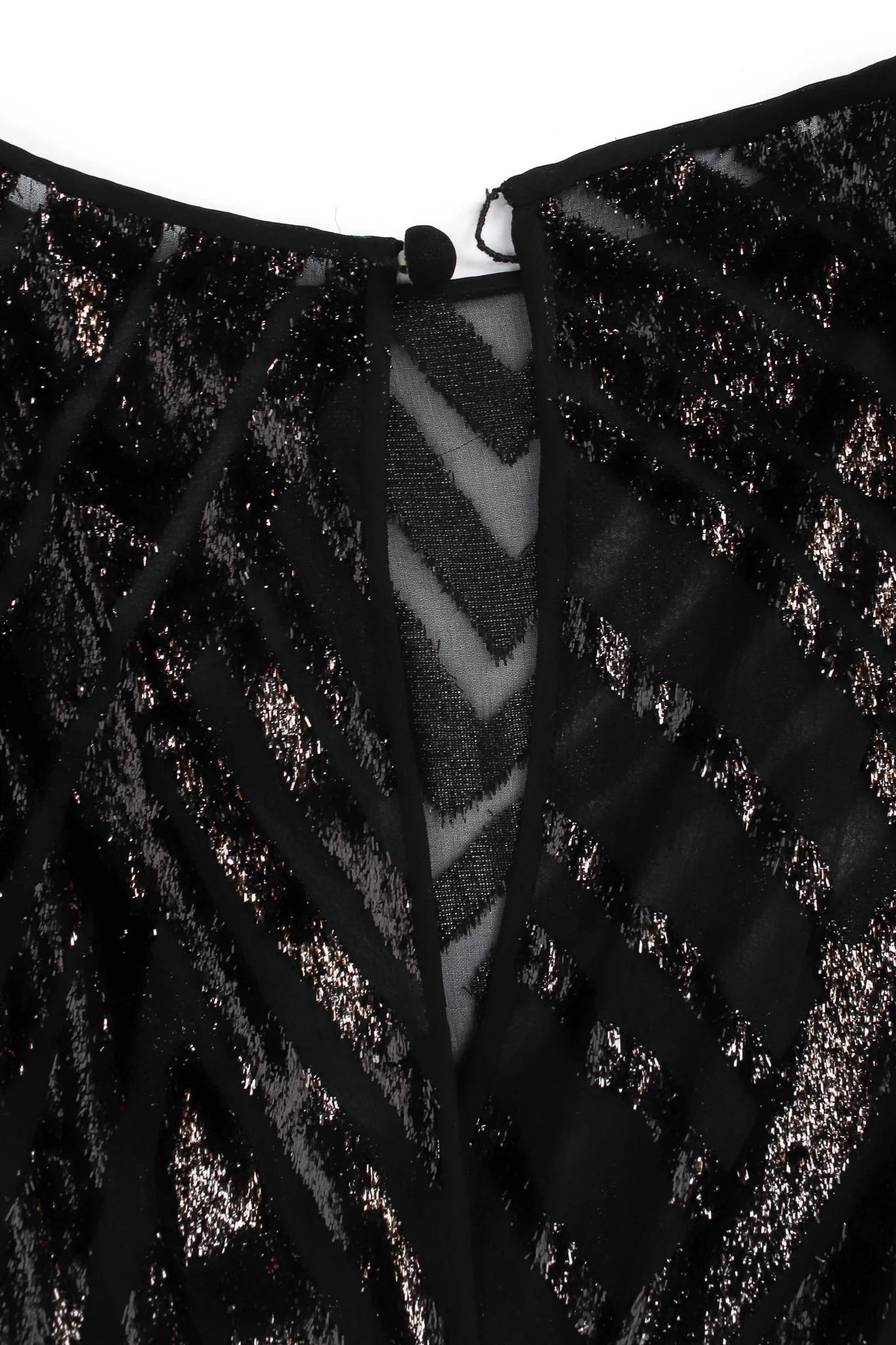Tinsel Chevron Stripe Silk Dress - Image 8