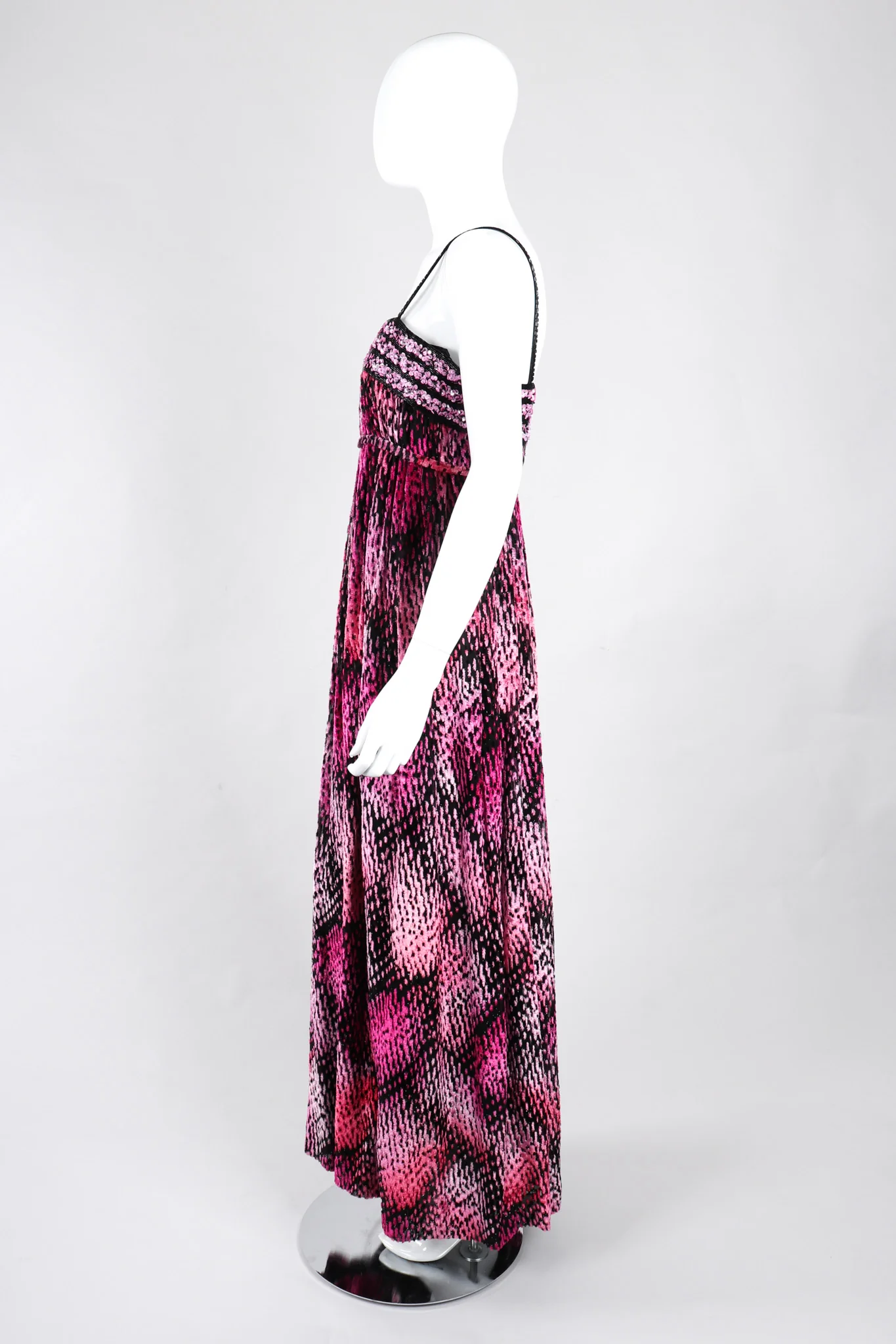 Tinsel Velvet Burnout Gown - Image 4