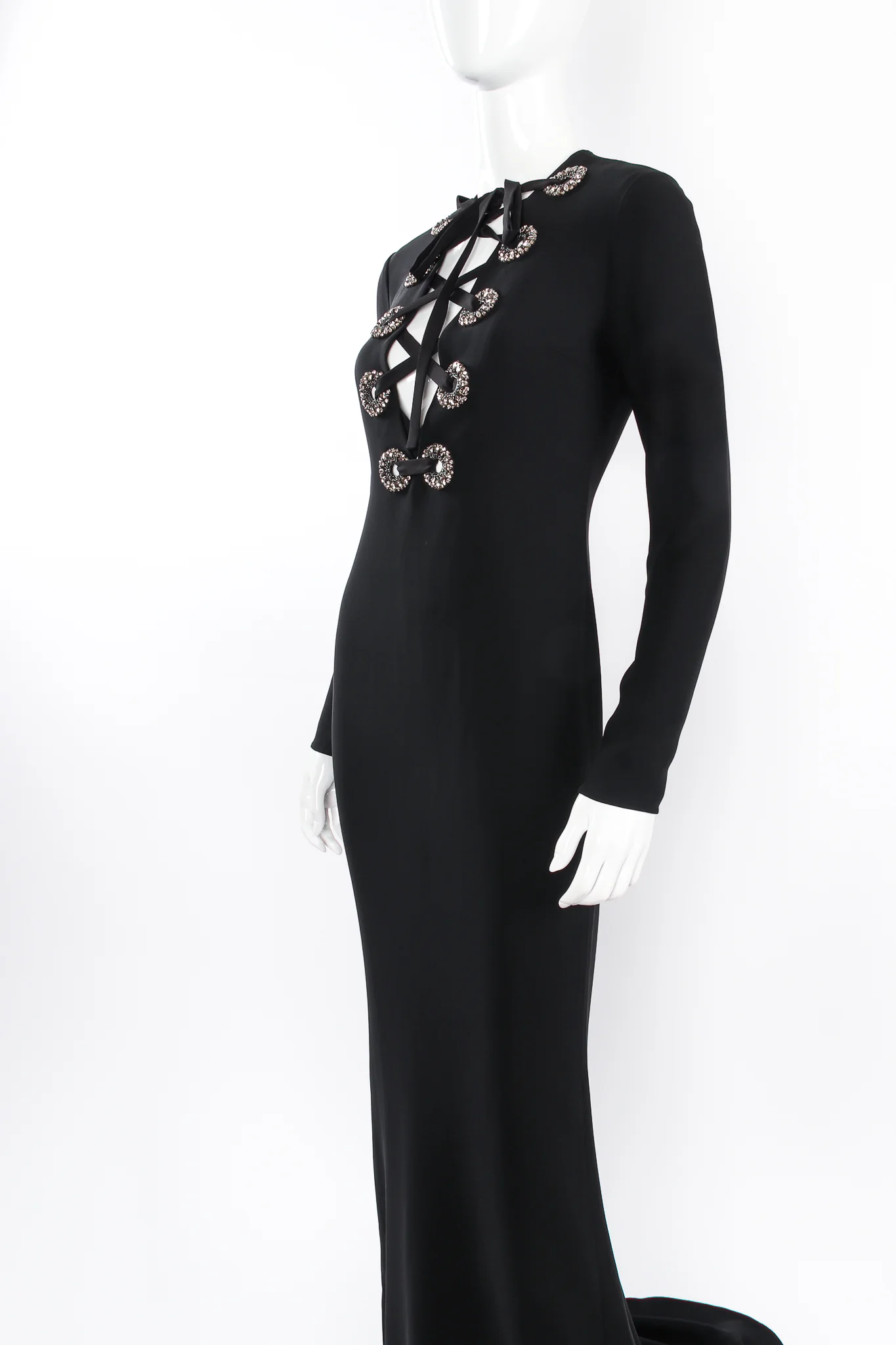 2015 Rhinestone Lace-Front Gown - Image 2