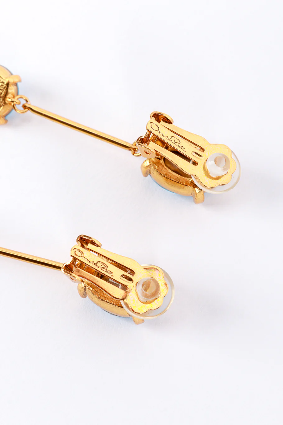 Topaz Shoulder Duster Bar Link Earrings - Image 5