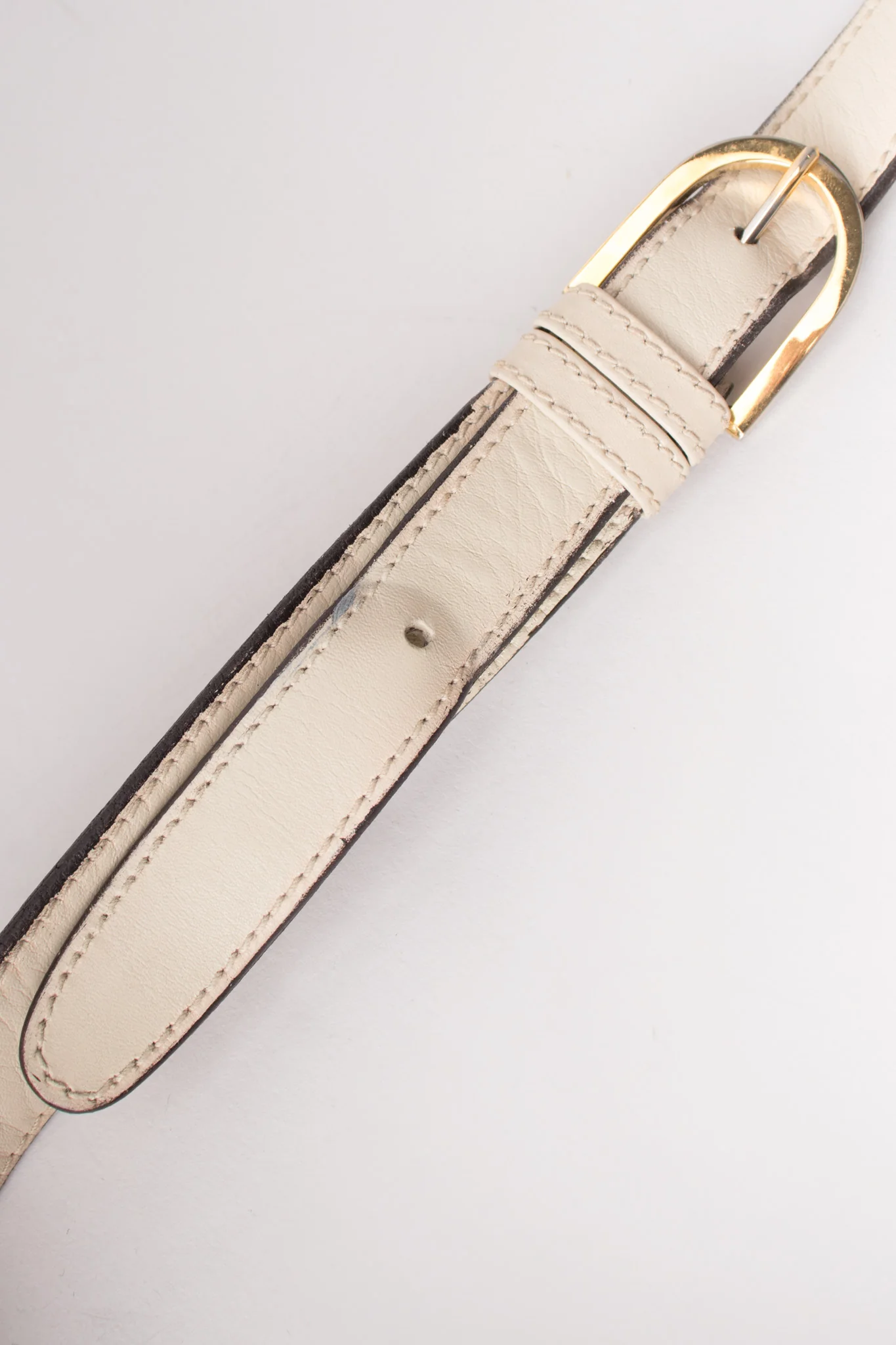 Topstitched Leather Shoulder Bag - Image 11