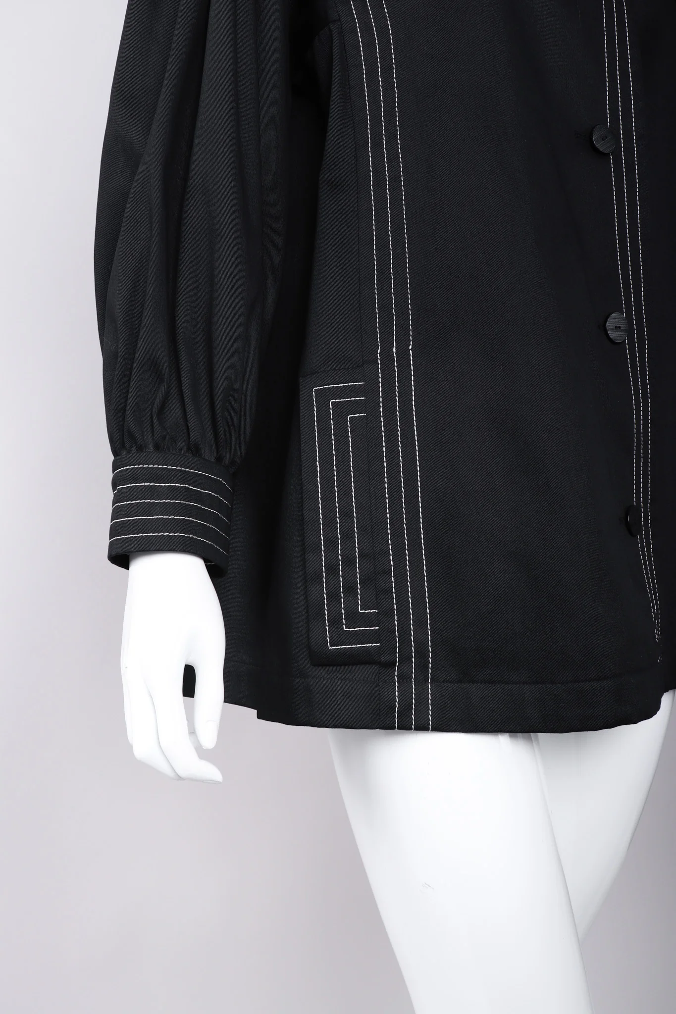 Topstitched Swing Coat - Image 11