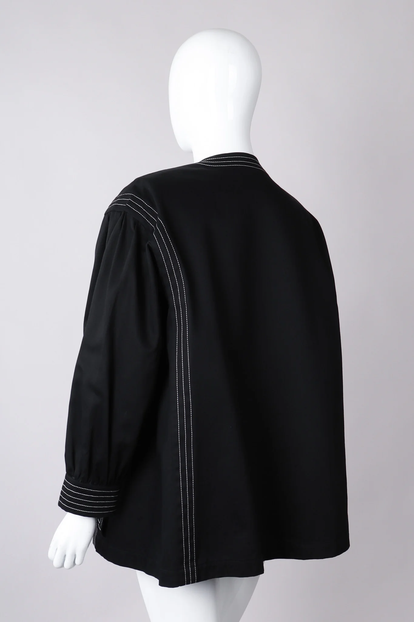 Topstitched Swing Coat - Image 7