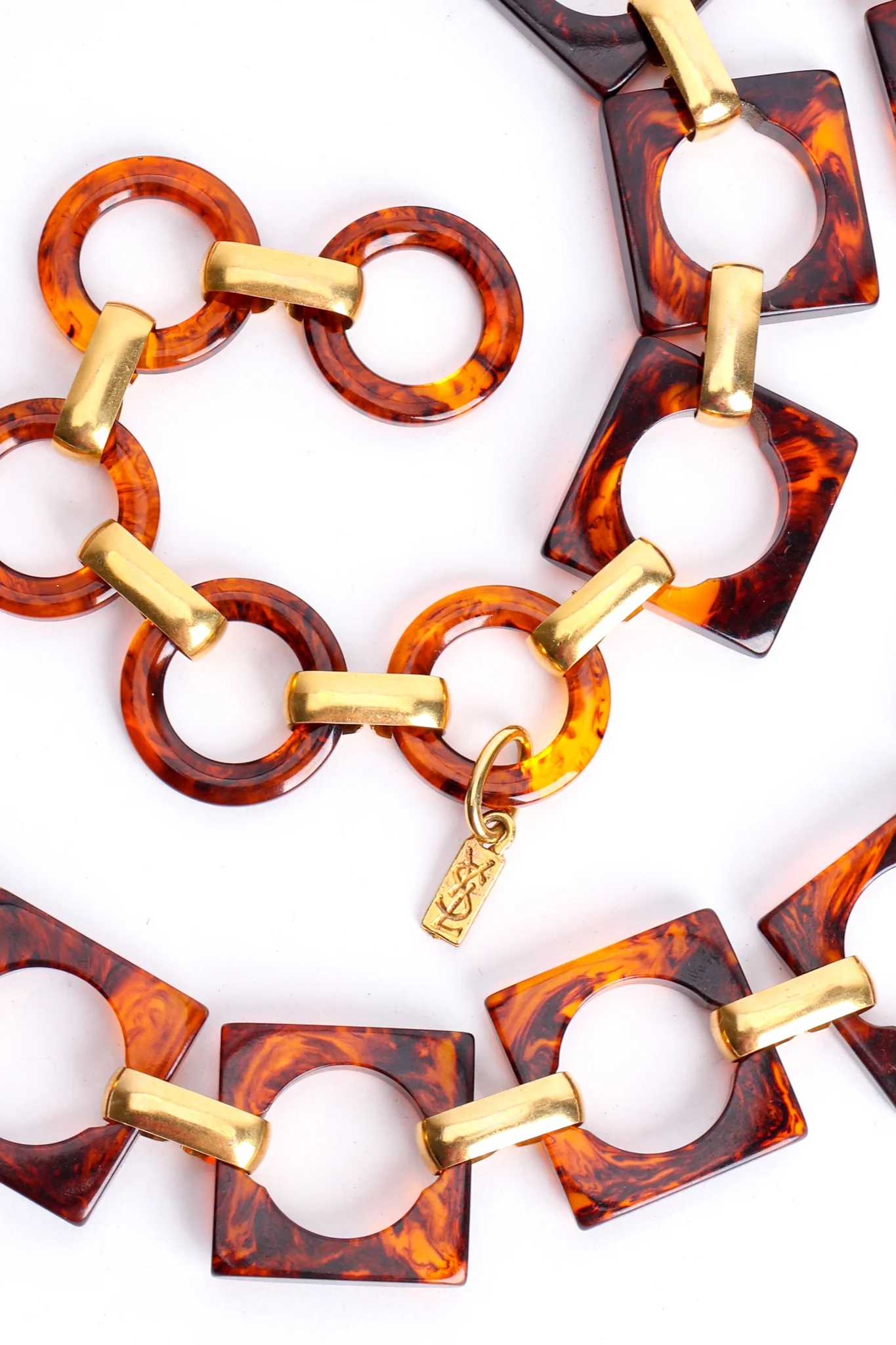 Tortoise Square Link Chain Belt - Image 4
