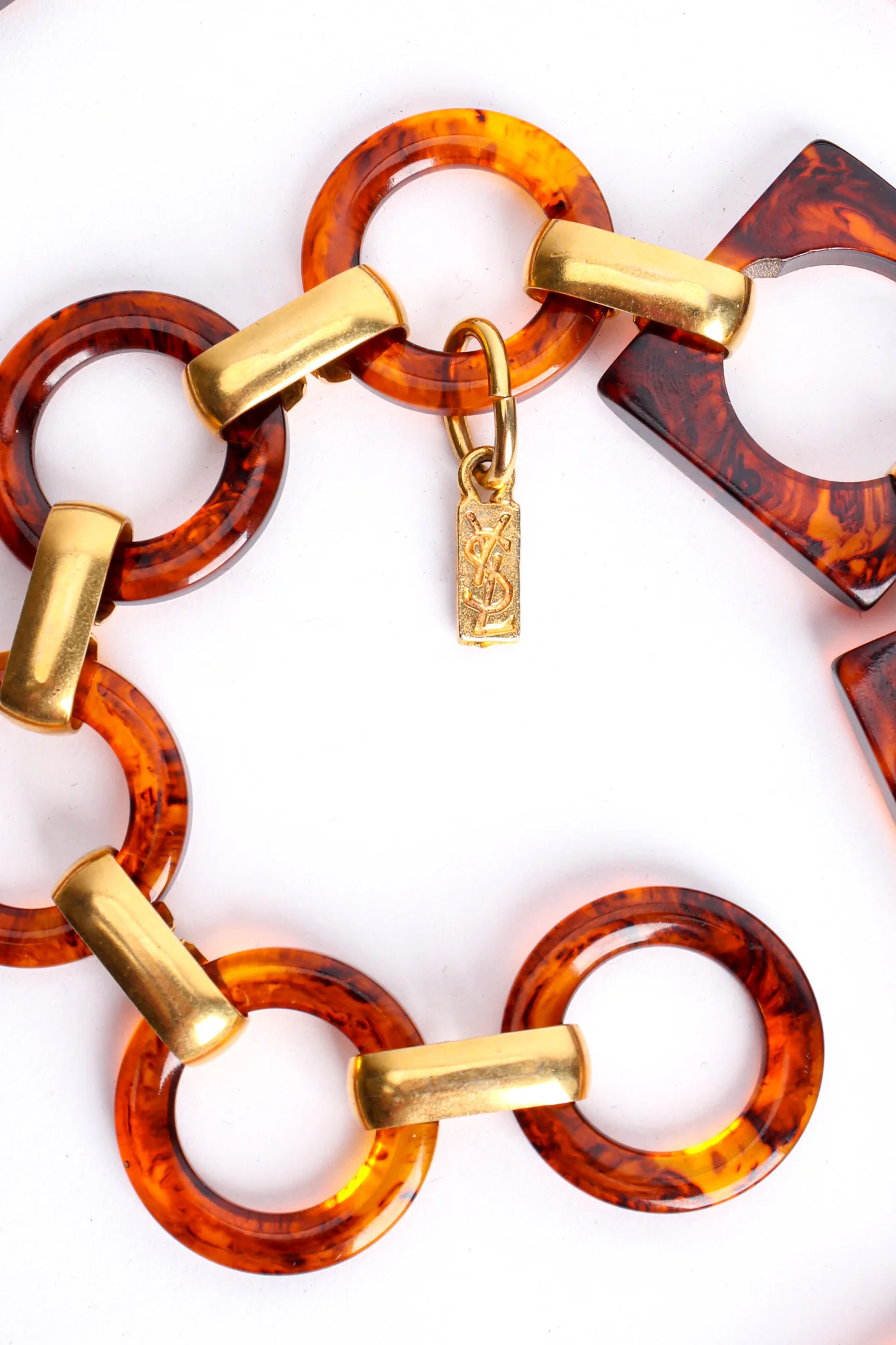 Tortoise Square Link Chain Belt - Image 7