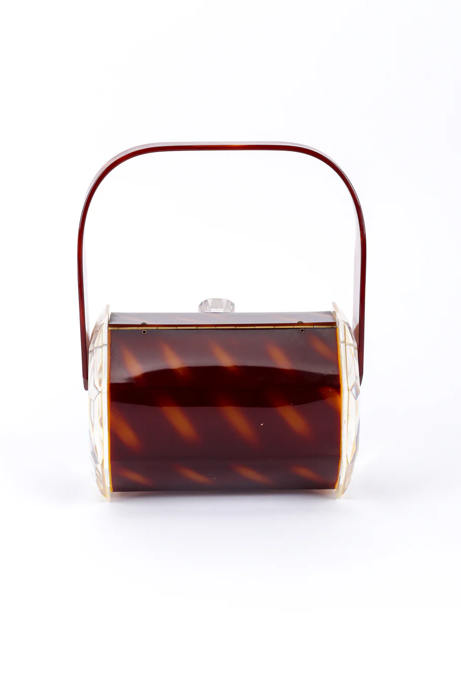 Tortoiseshell Lucite Box Bag - Image 4