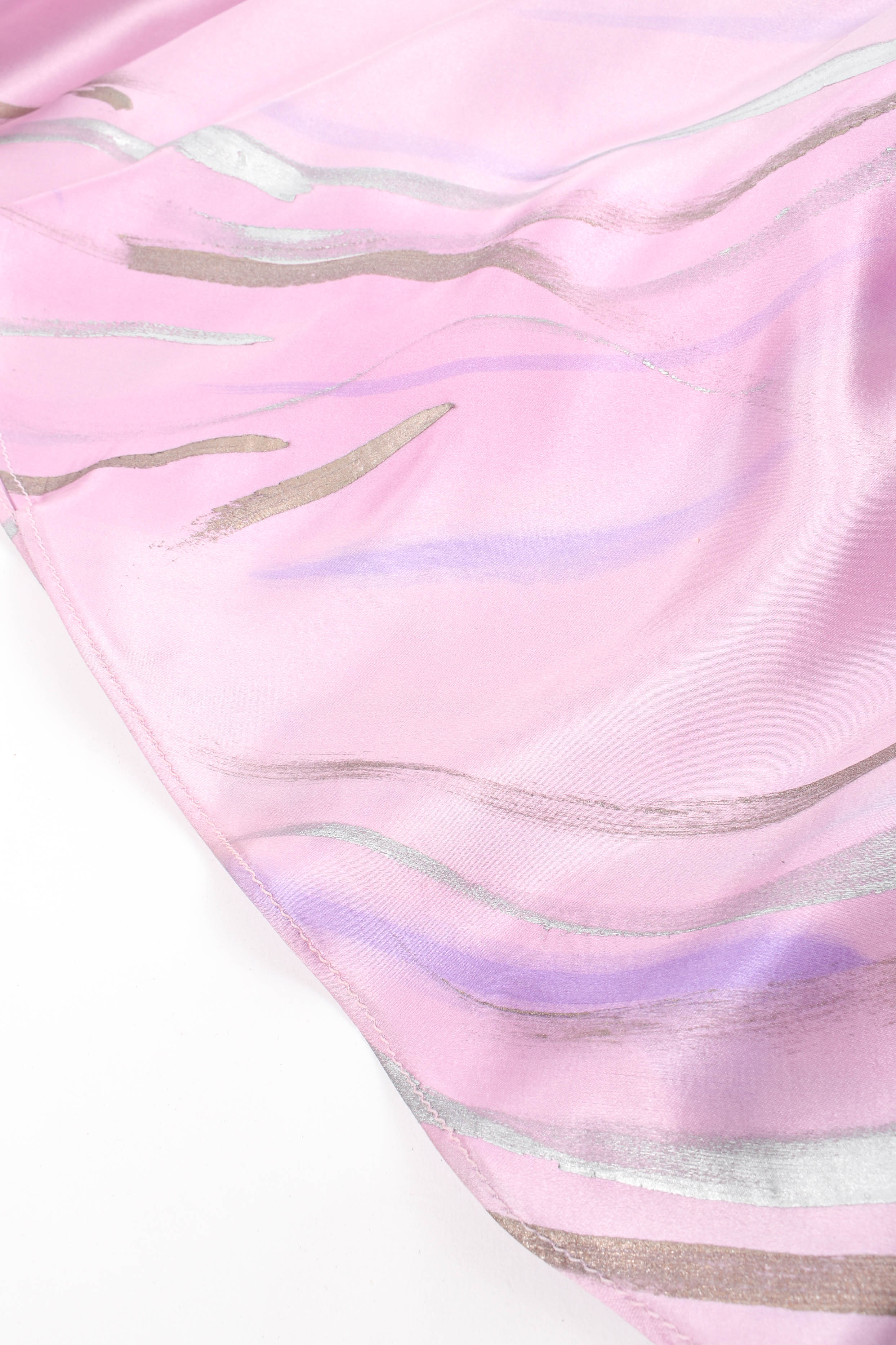Tranquil Print Silk Top & Skirt Set - Image 17