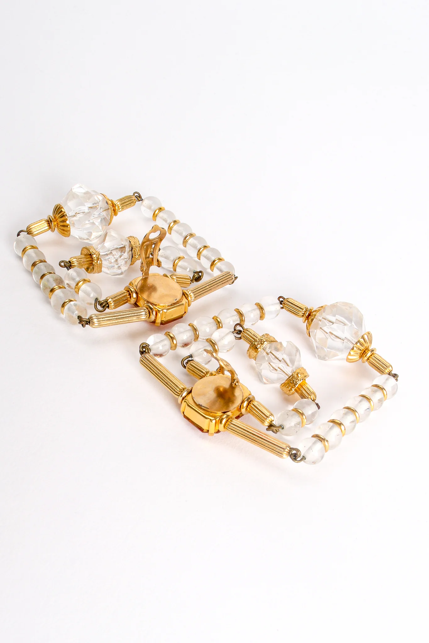 Trapeze Beaded Square Earrings - Image 5