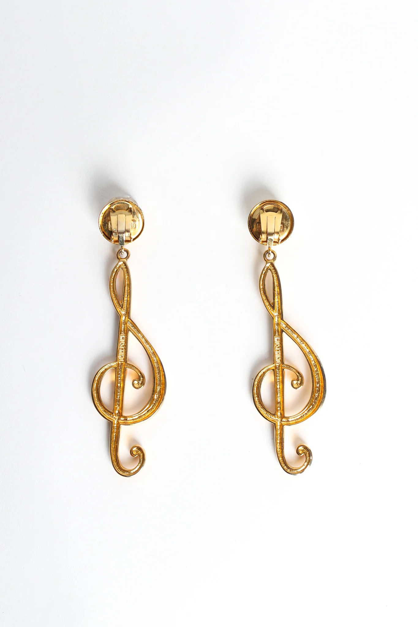 Treble Clef Music Note Earrings - Image 3