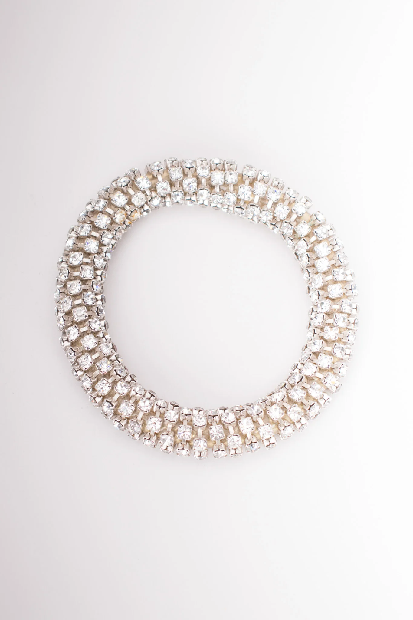 Tricolor Rhinestone Bangle Set - Image 11