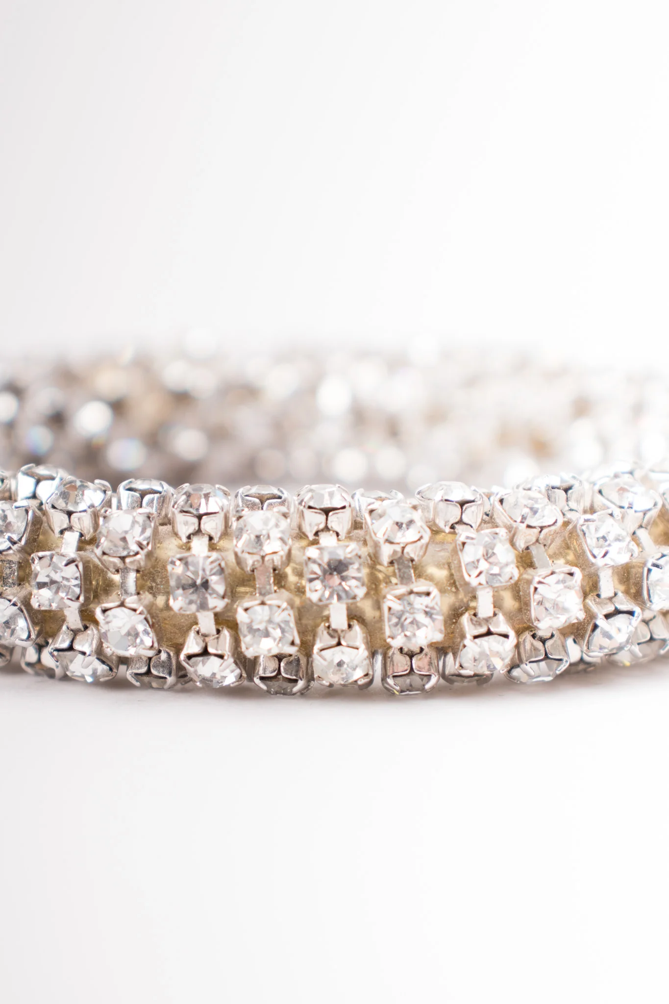 Tricolor Rhinestone Bangle Set - Image 12