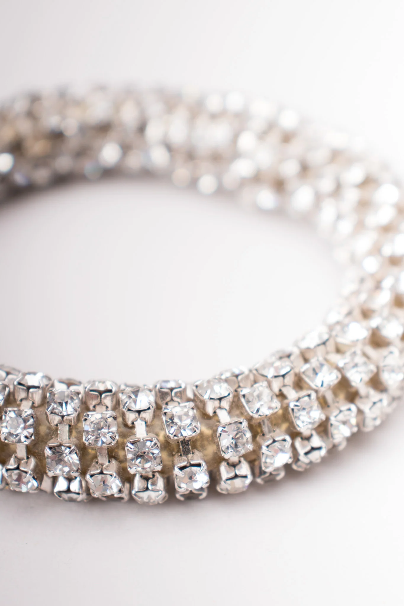 Tricolor Rhinestone Bangle Set - Image 13