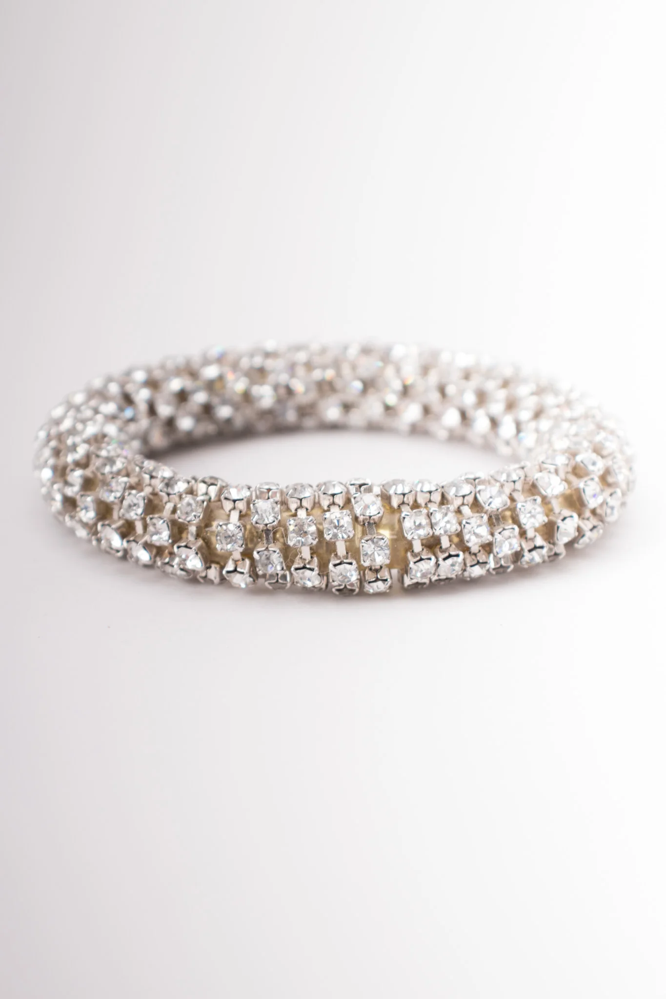 Tricolor Rhinestone Bangle Set - Image 16