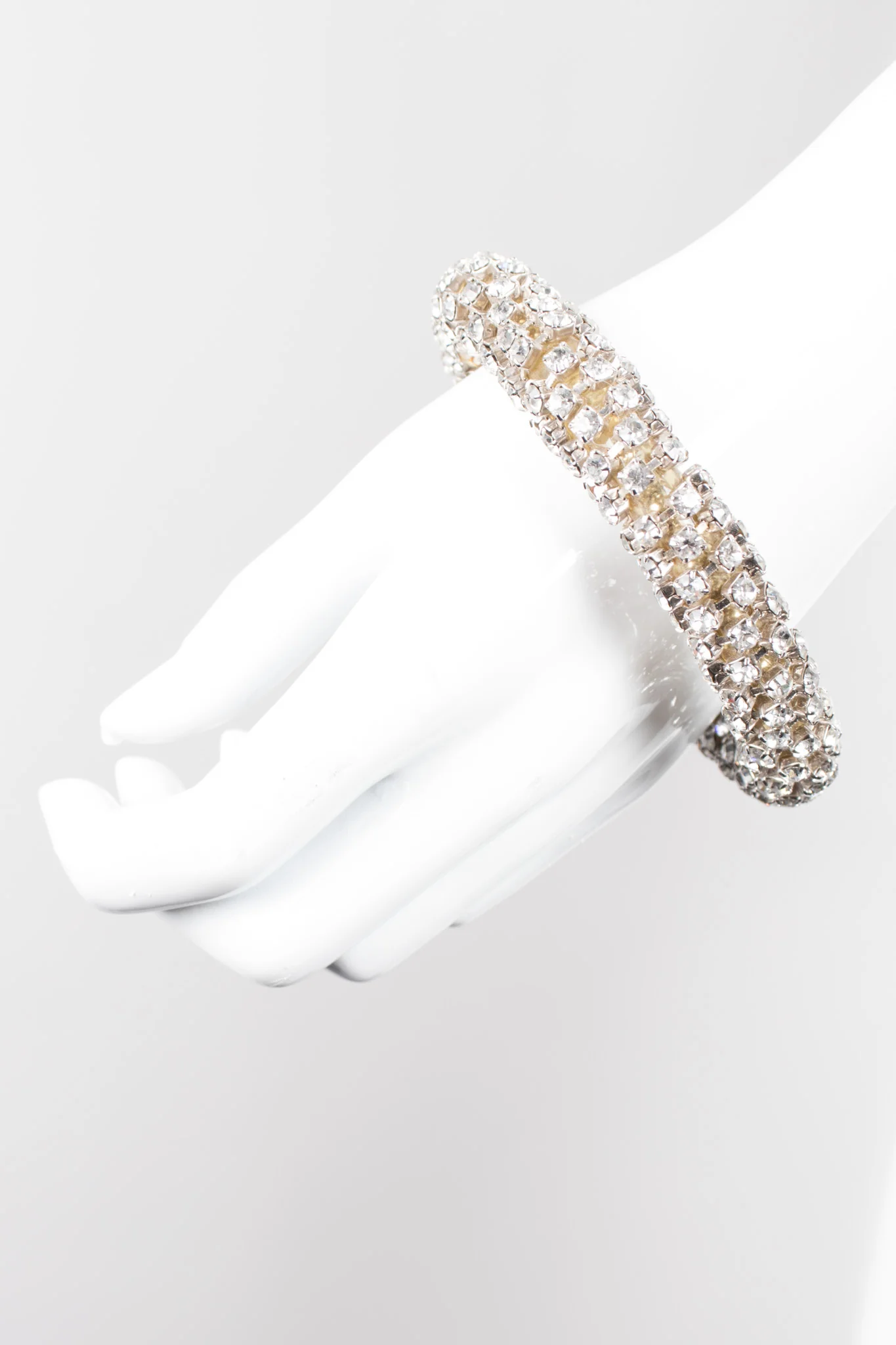 Tricolor Rhinestone Bangle Set - Image 17