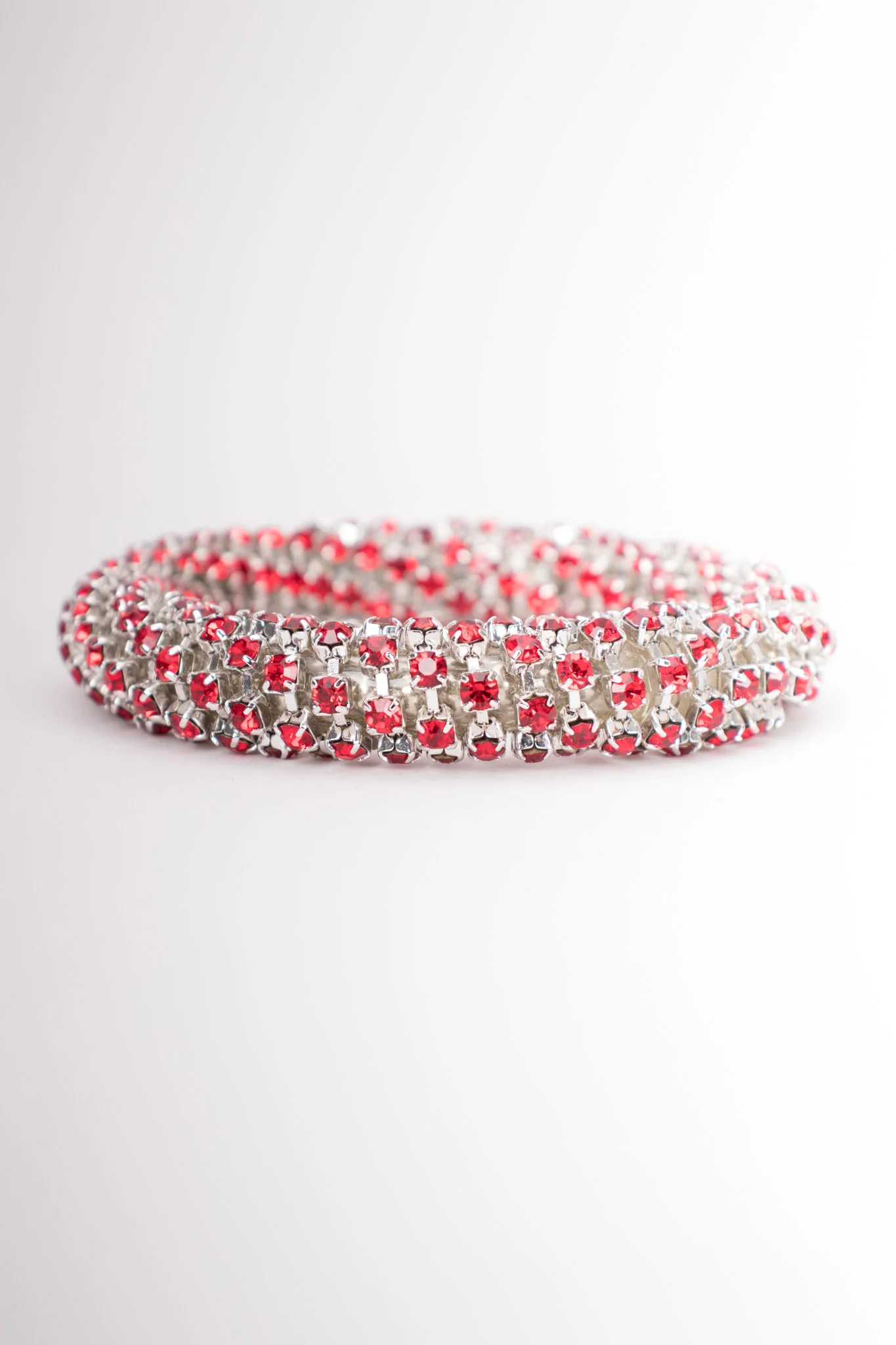 Tricolor Rhinestone Bangle Set - Image 20