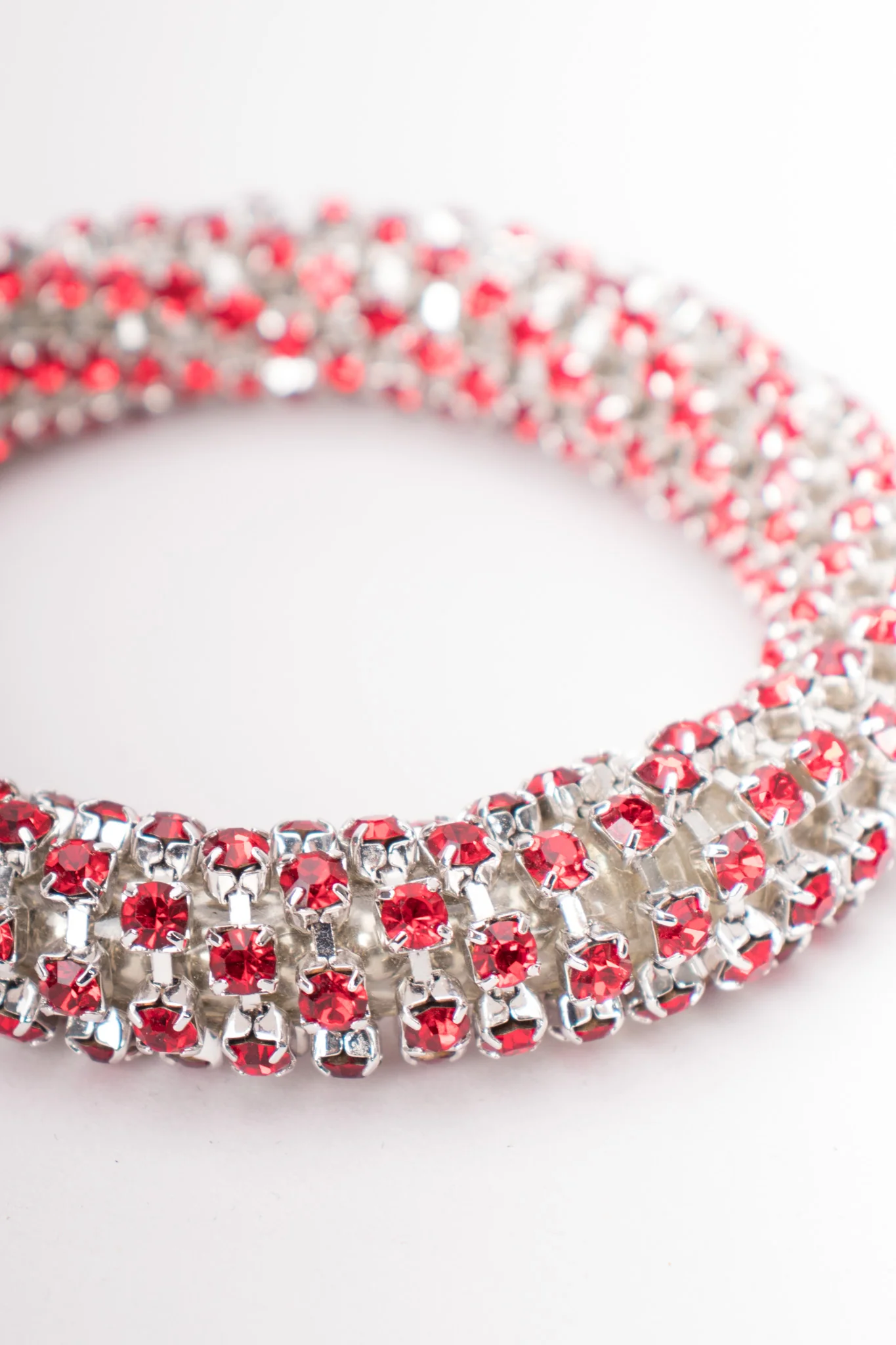 Tricolor Rhinestone Bangle Set - Image 21