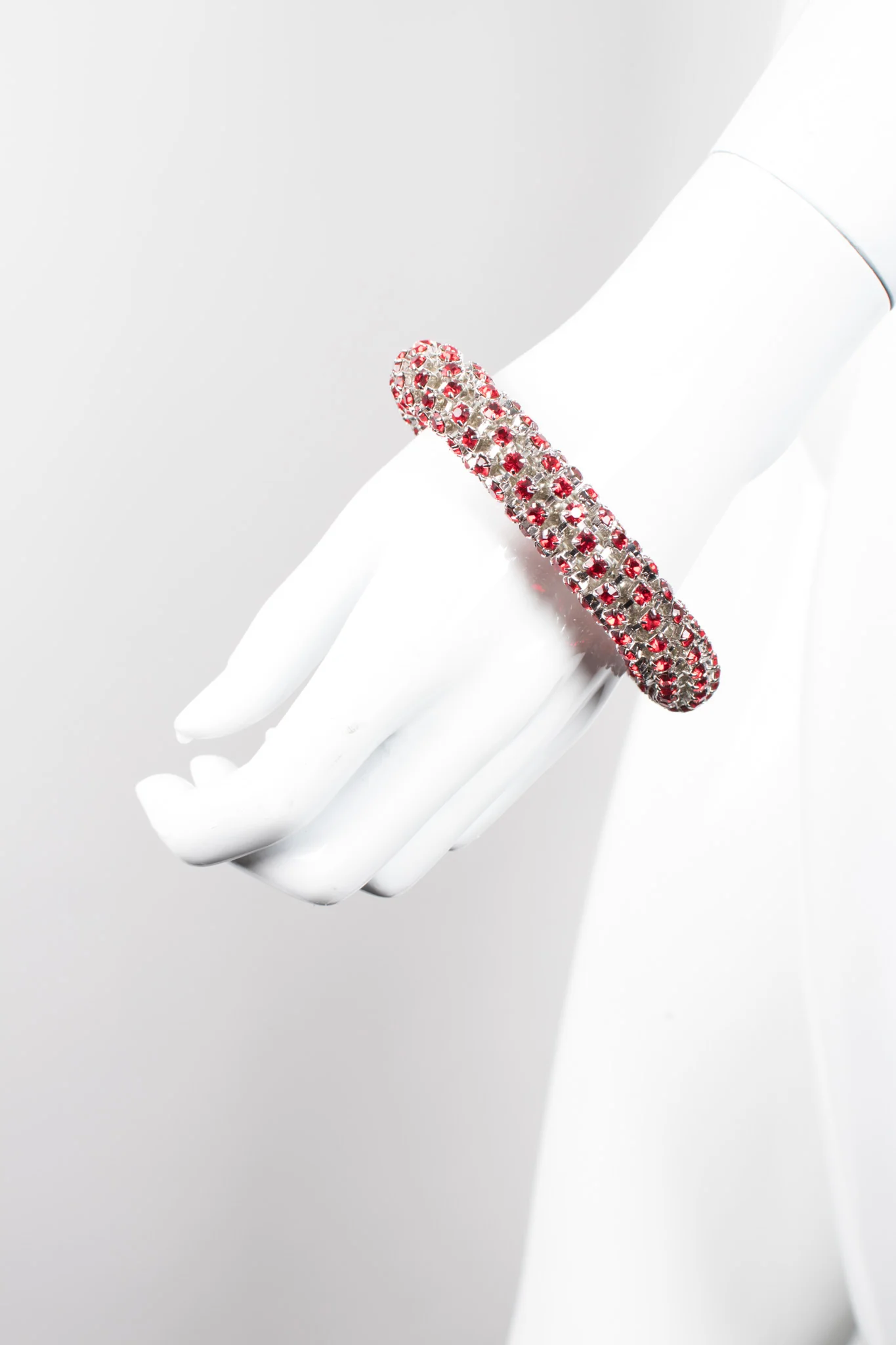 Tricolor Rhinestone Bangle Set - Image 24