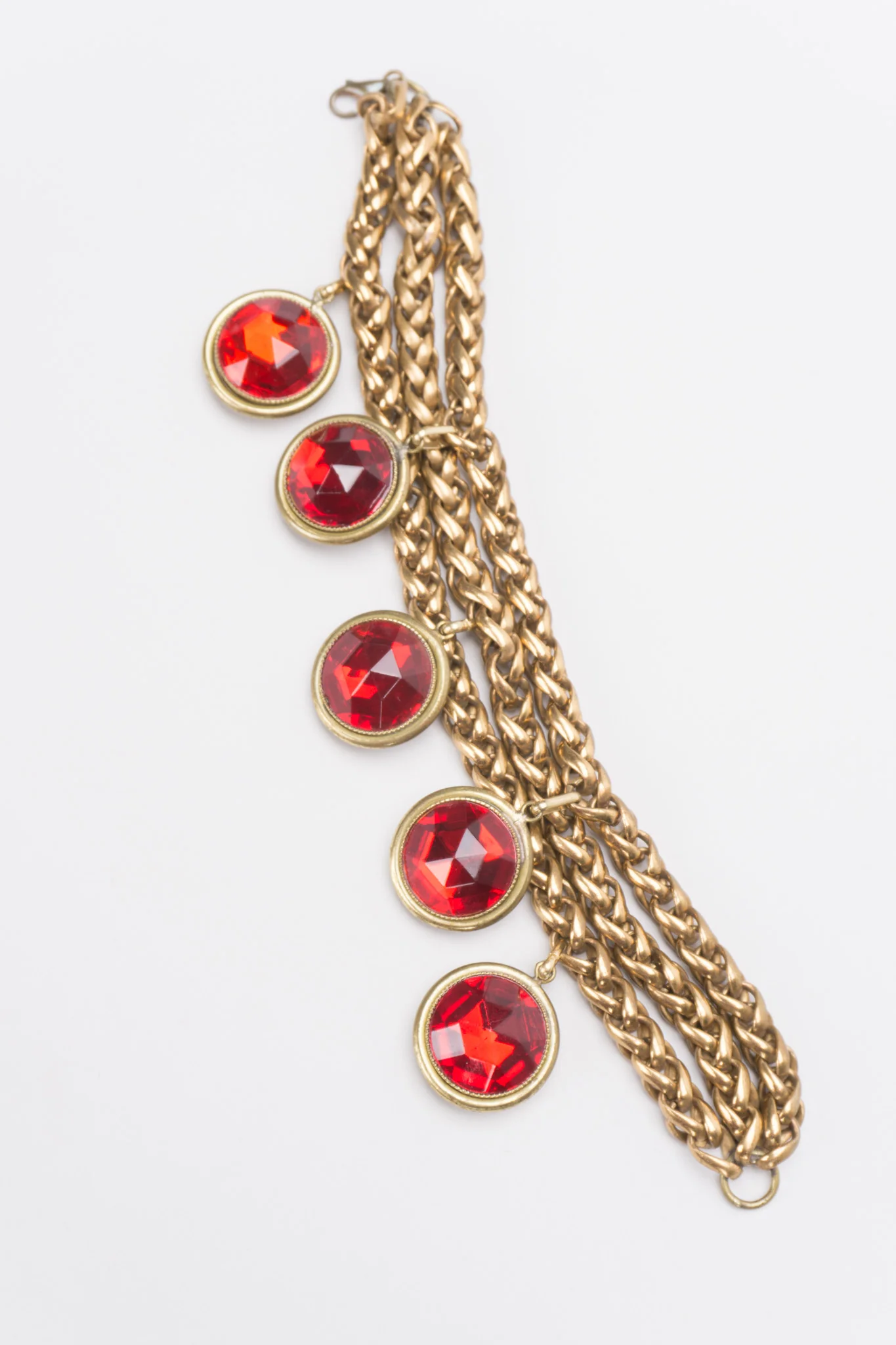 Triple Chain Crystal Bracelet - Image 3