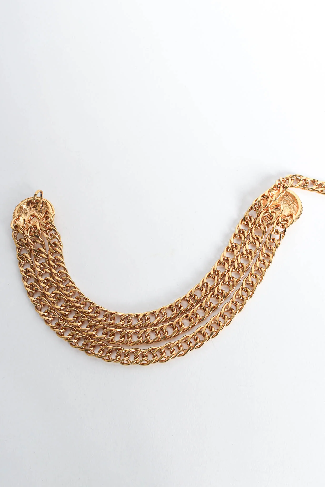 Triple Chain Logo Charm Belt - Image 7