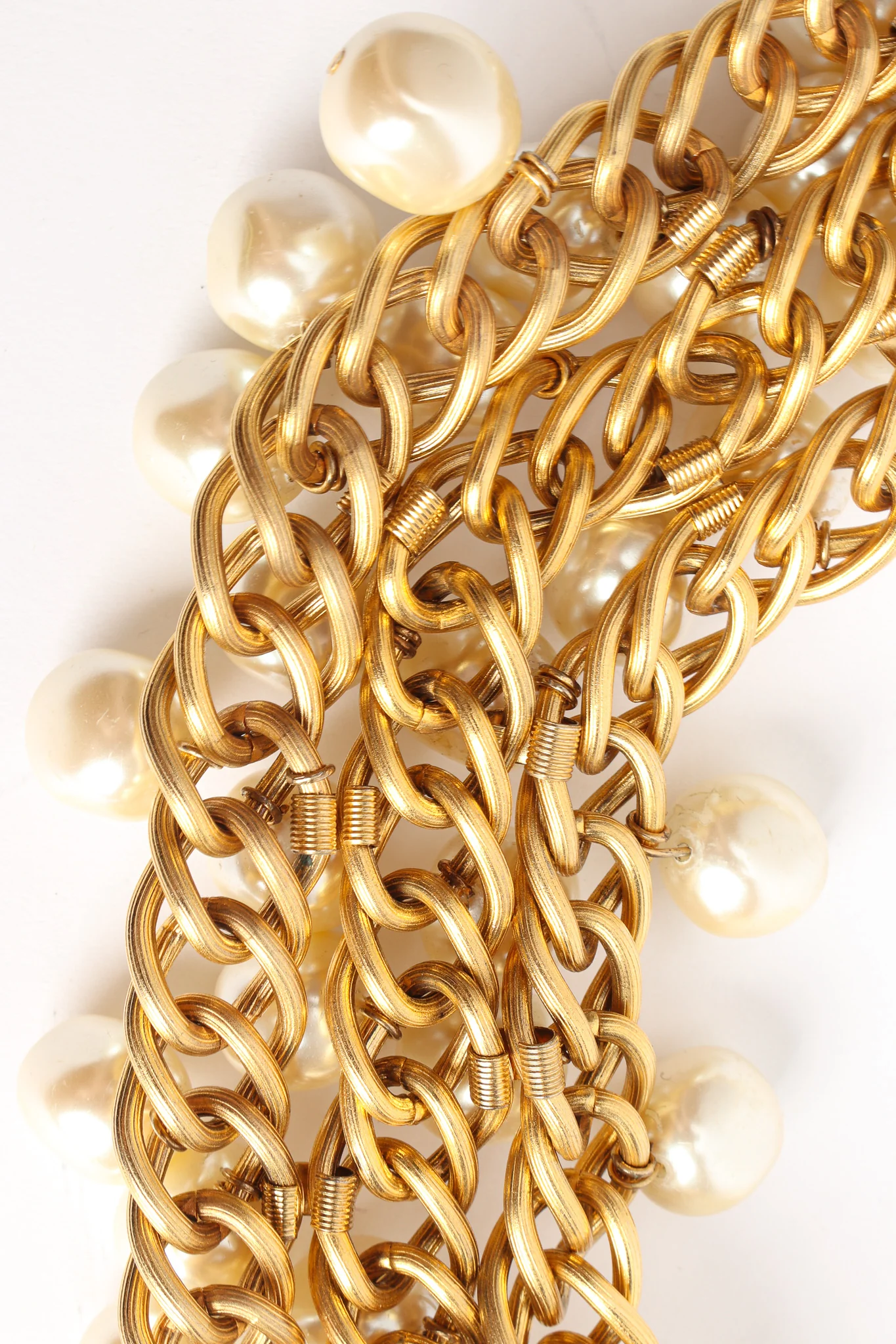 Triple Chain Pearl Collar - Image 3