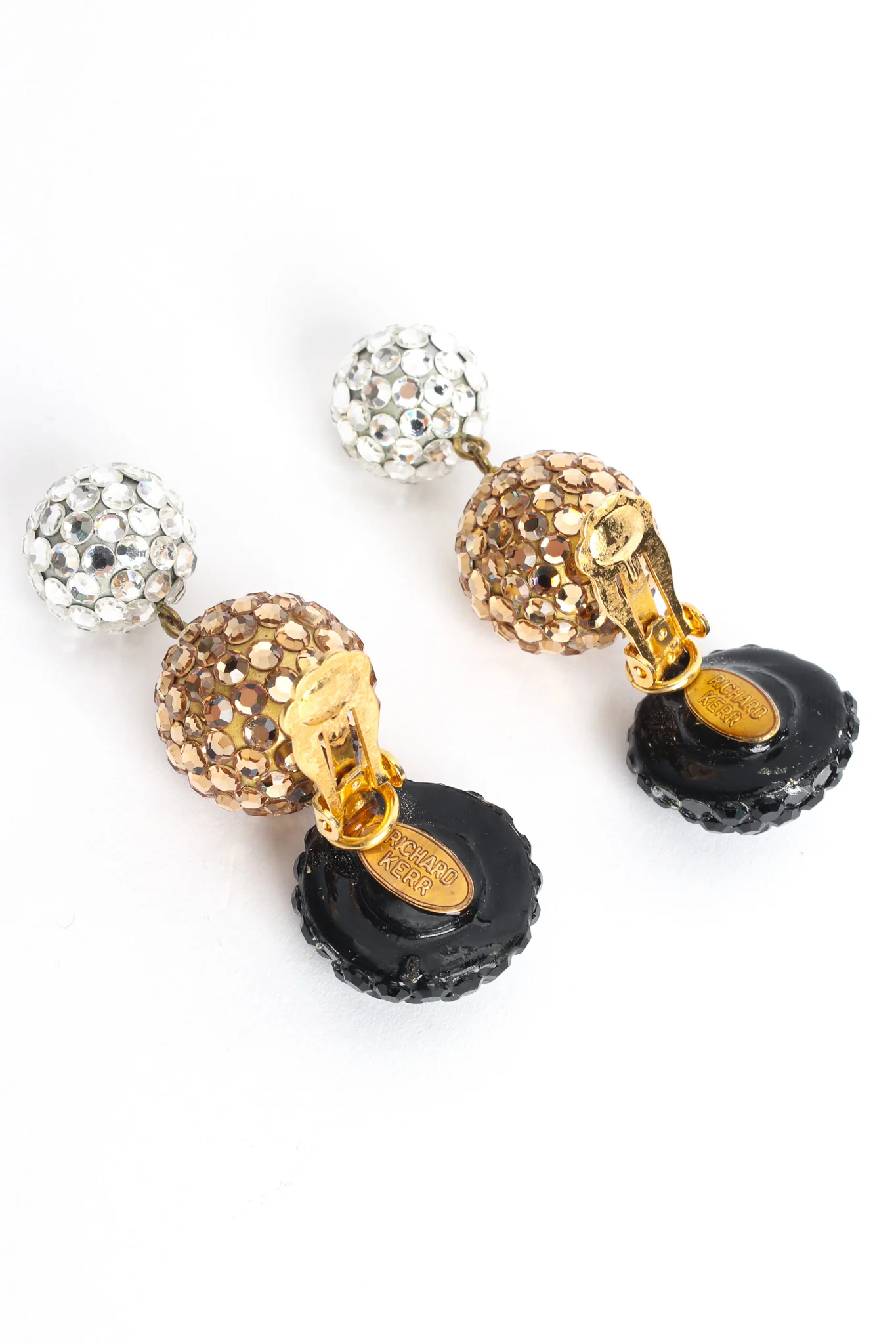 Triple Rhinestone Drop Earrings - Image 7