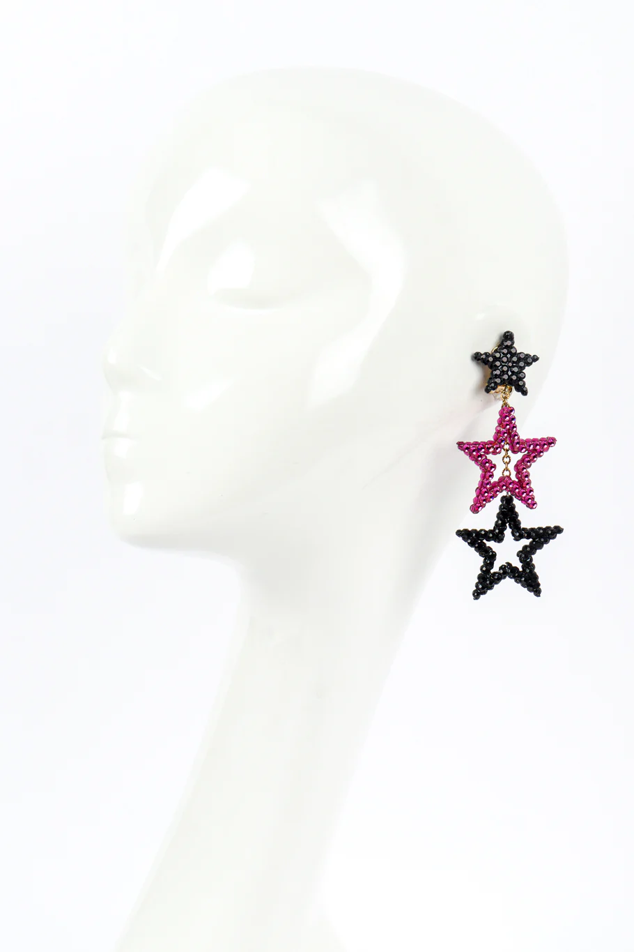 Triple Star Drop Earrings - Image 2