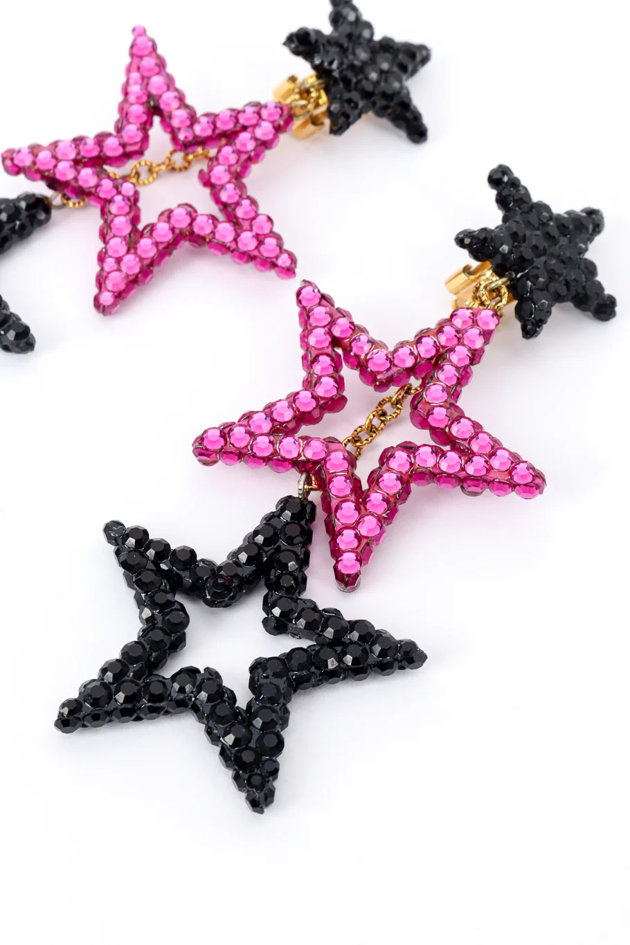 Triple Star Drop Earrings - Image 4