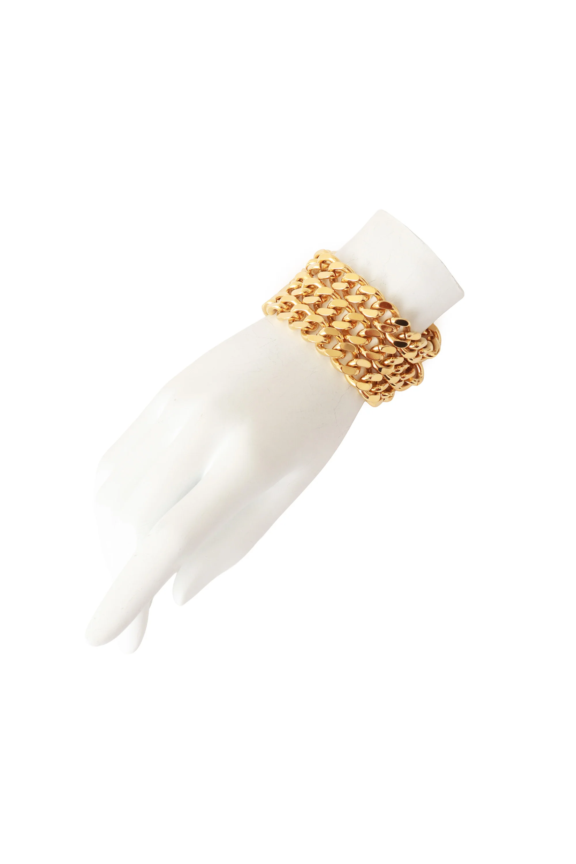 Triple Curb Chain Bracelet - Image 2