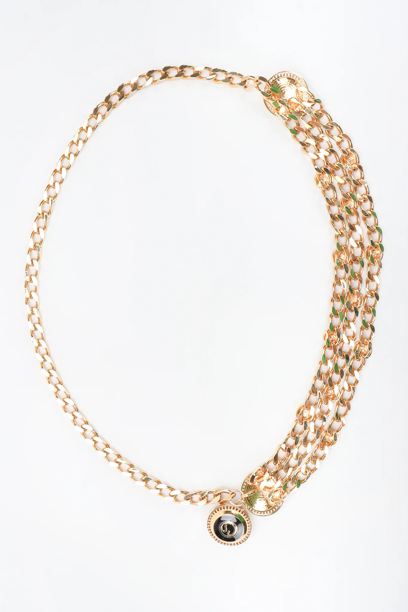 Triple-Strand Enamel Logo Chain Belt - Image 11