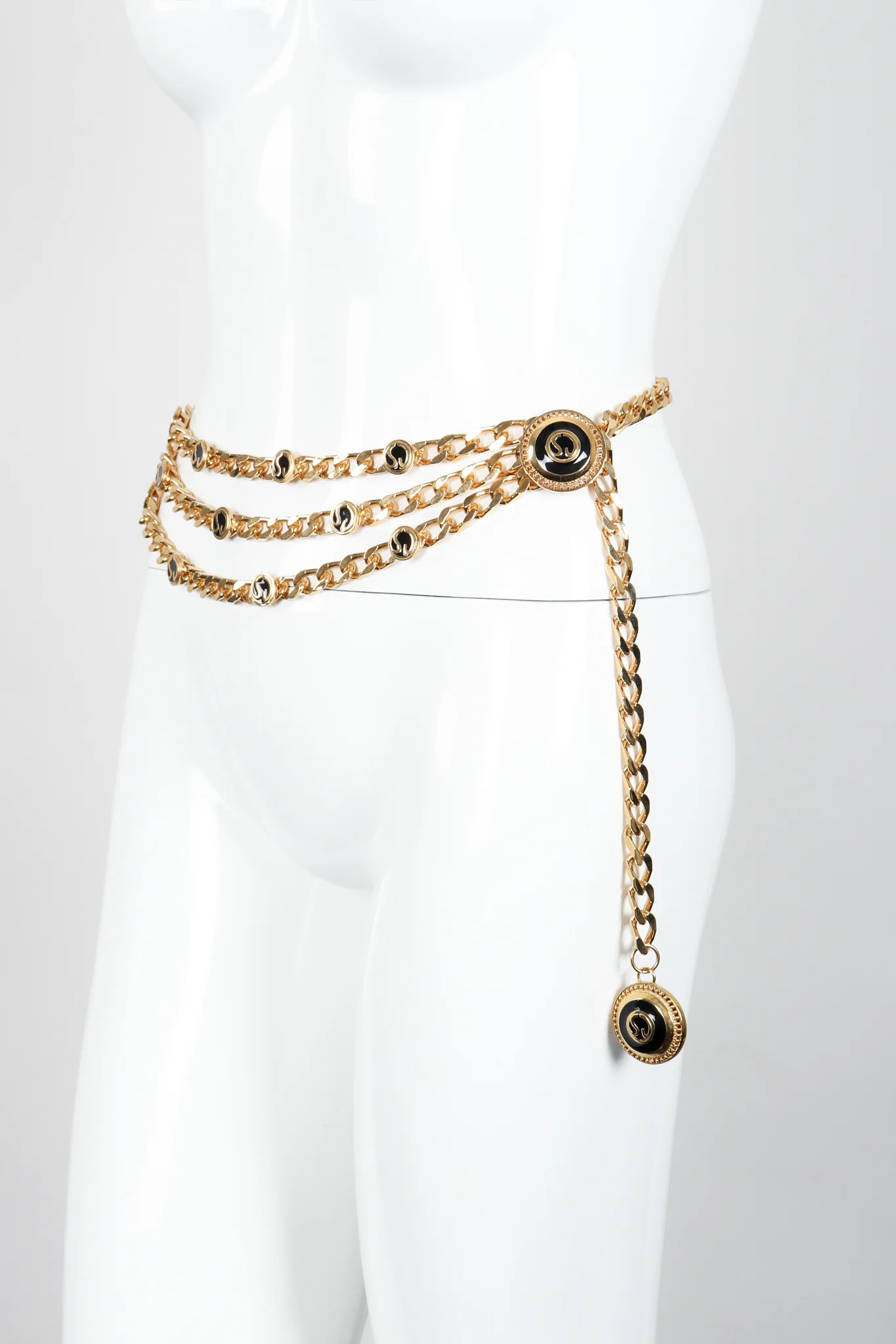 Triple-Strand Enamel Logo Chain Belt II - Image 10