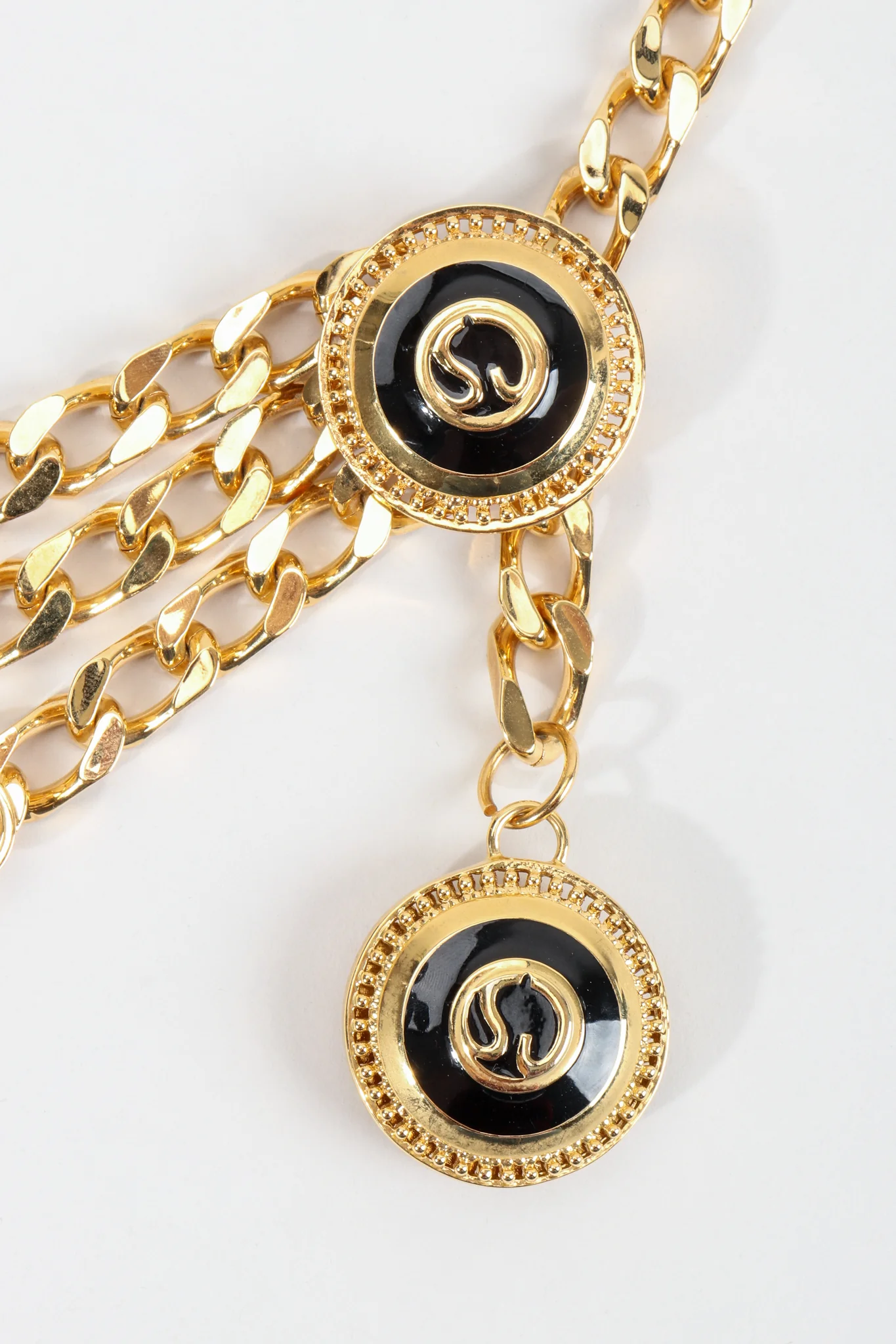 Triple-Strand Enamel Logo Chain Belt II - Image 6