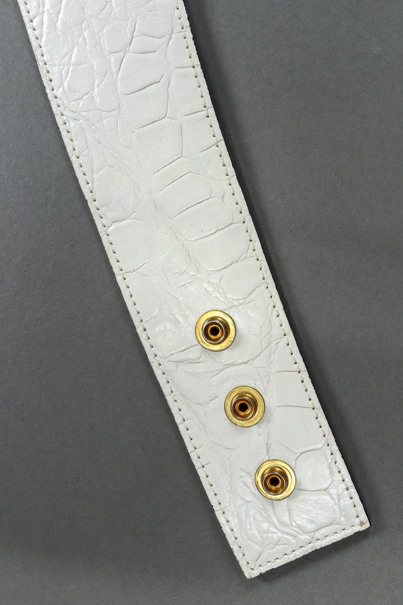 Triple Strap Leather Snap Belt - Image 9
