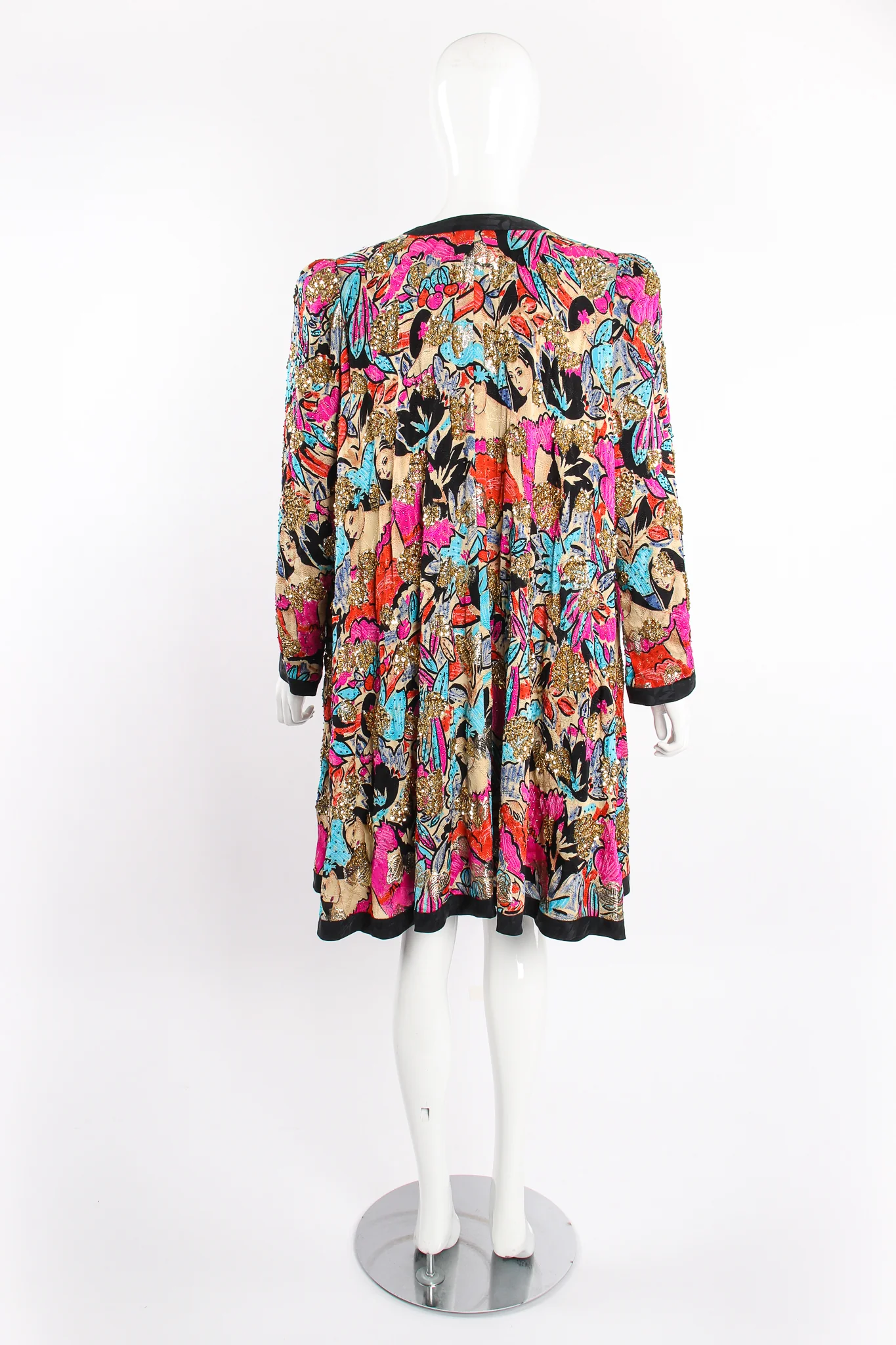 Tropical Beaded Silk Duster - Image 14