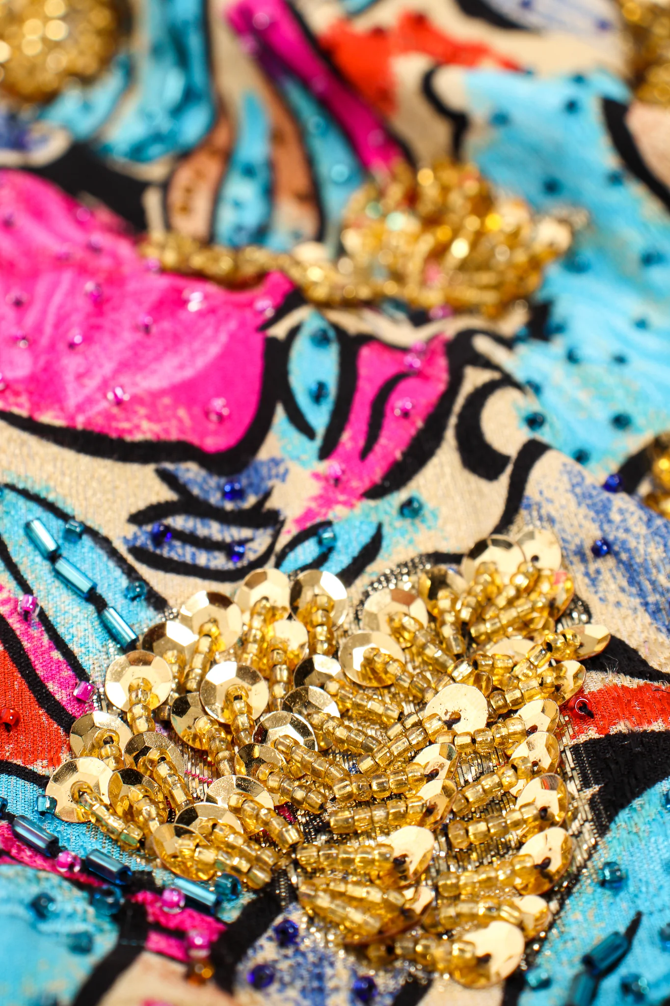 Tropical Beaded Silk Duster - Image 17