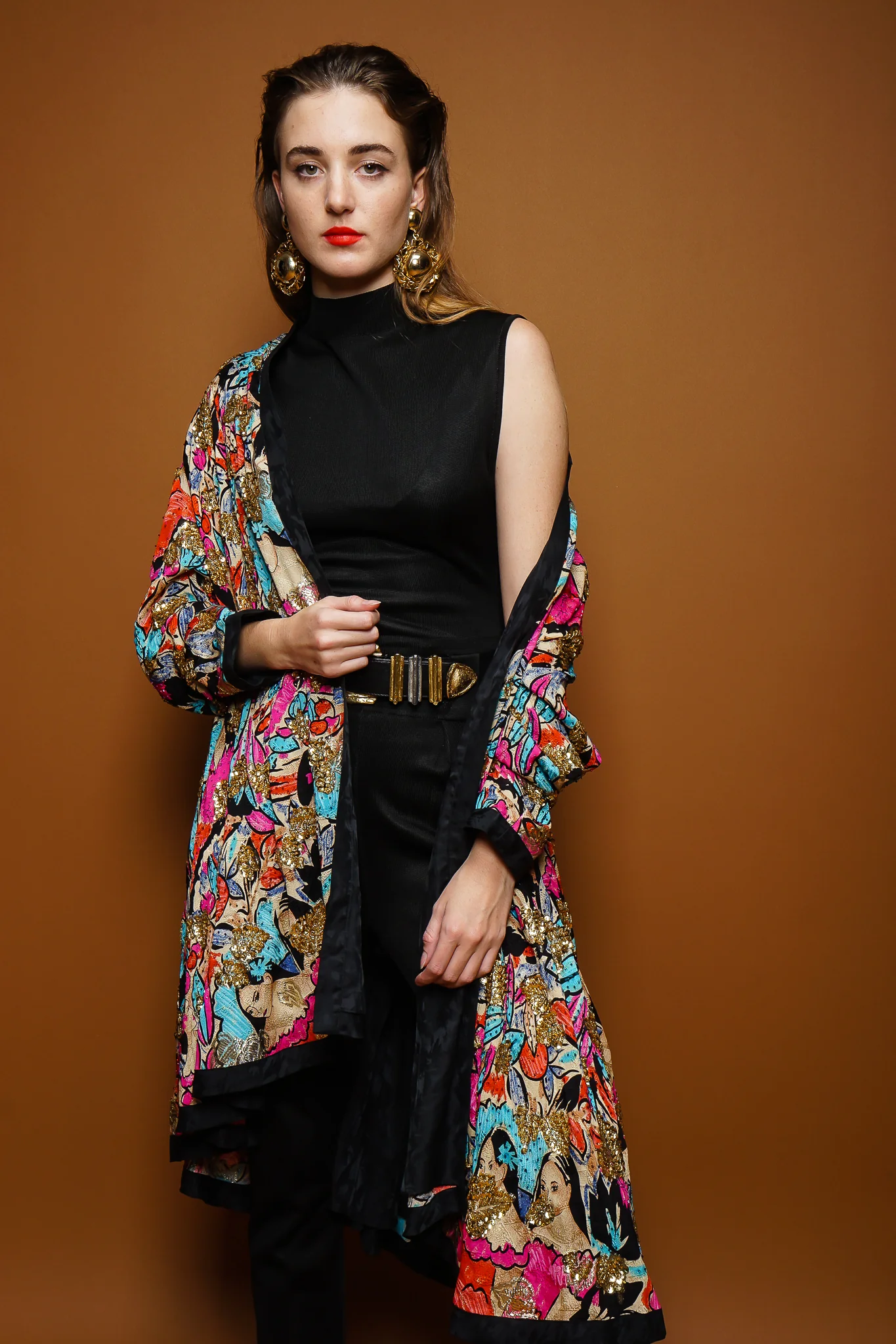 Tropical Beaded Silk Duster - Image 6