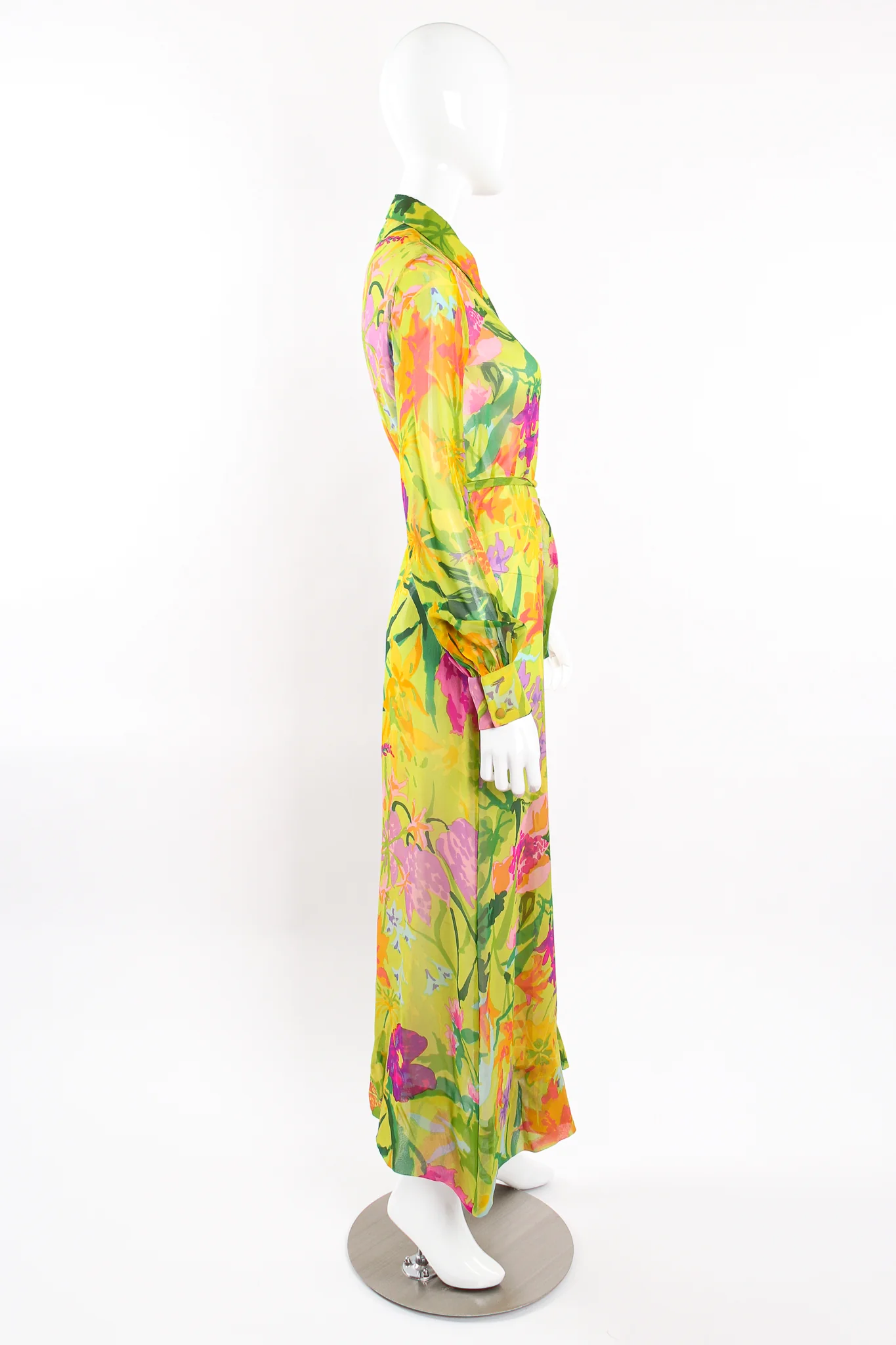 Tropical Chiffon Duster Dress - Image 12